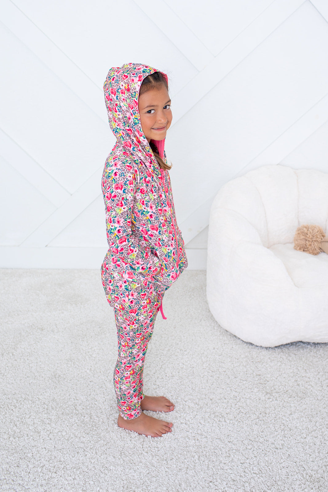 Savanna Rose Zipper Hoodie