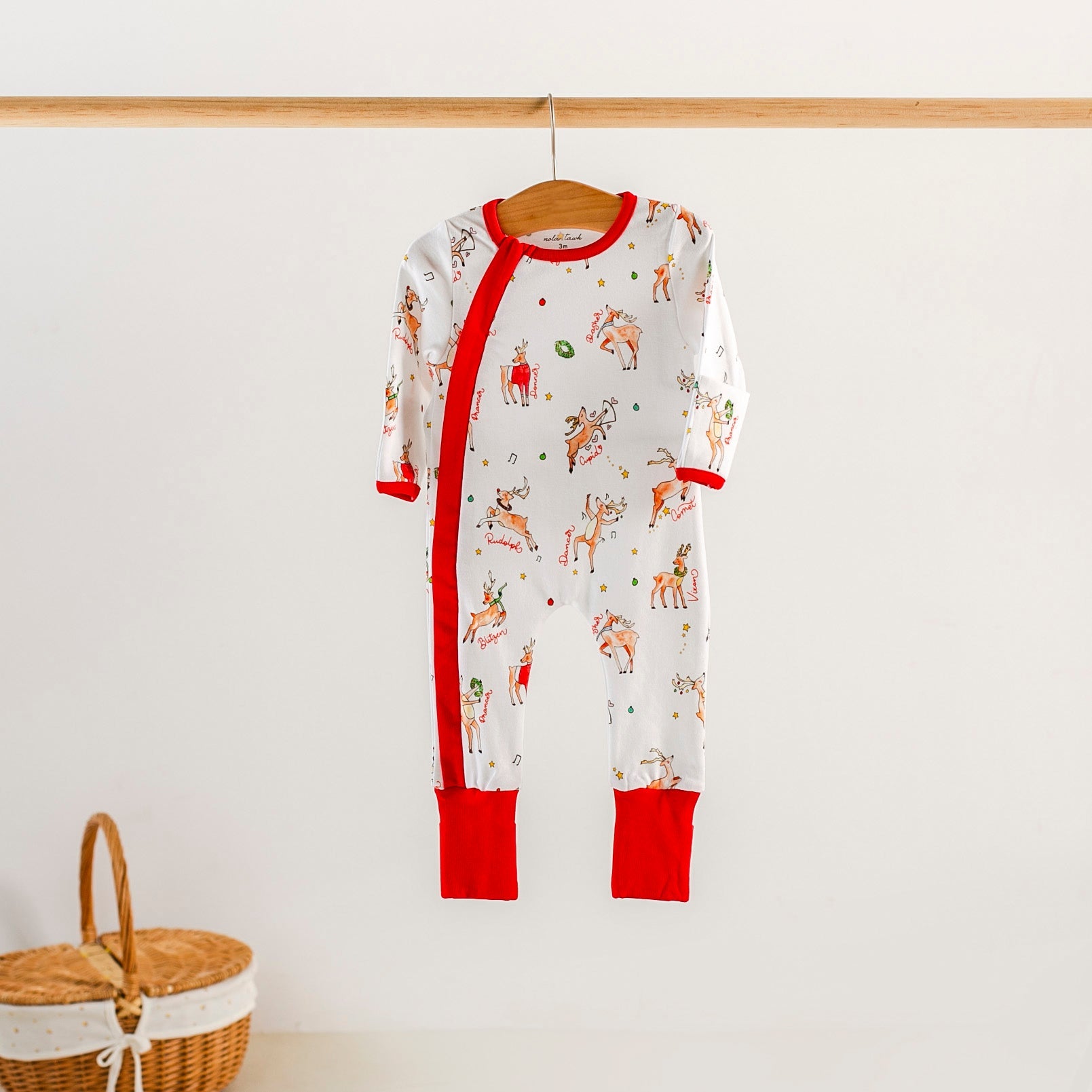 Oh Deer, Christmas Is Here! Organic Cotton Pajama Set