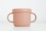 Coral Speckled Snack Cup