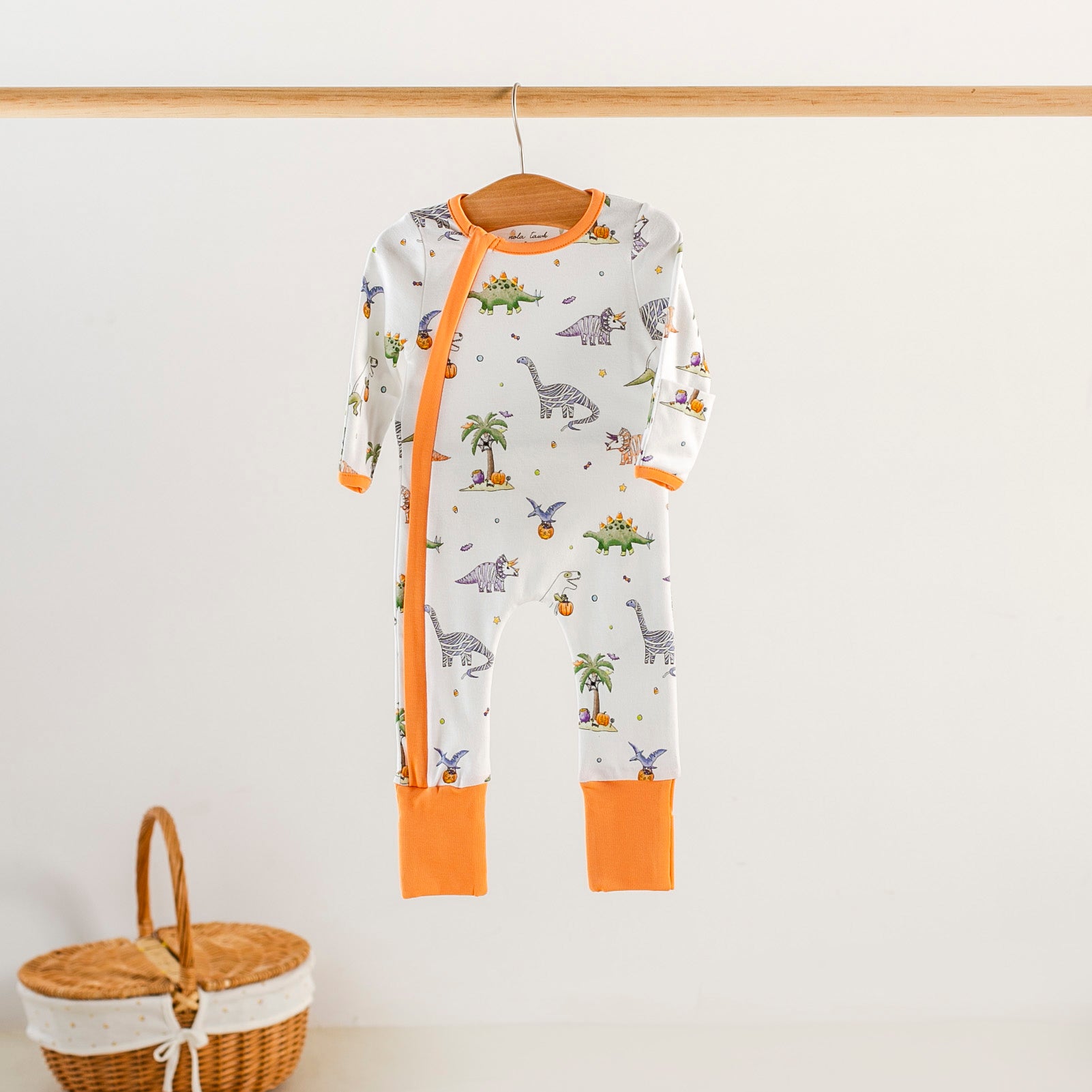 Trick Rawr Treat Halloween Organic Cotton Pajama Set