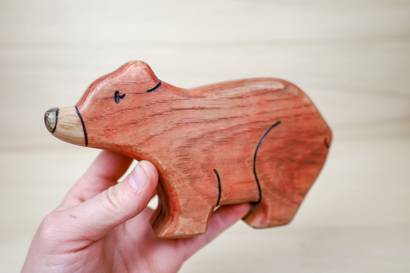Preorder - Wooden Brown Bears - Mama Or Baby
