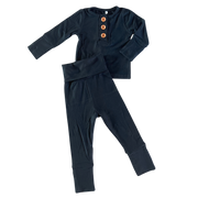 Black Infant 2-piece Bamboo Set