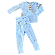 Light Blue Infant 2-piece Bamboo Set