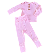 Light Pink Infant 2-piece Bamboo Set