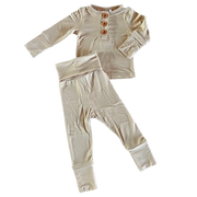 Tan Infant 2-piece Bamboo Set