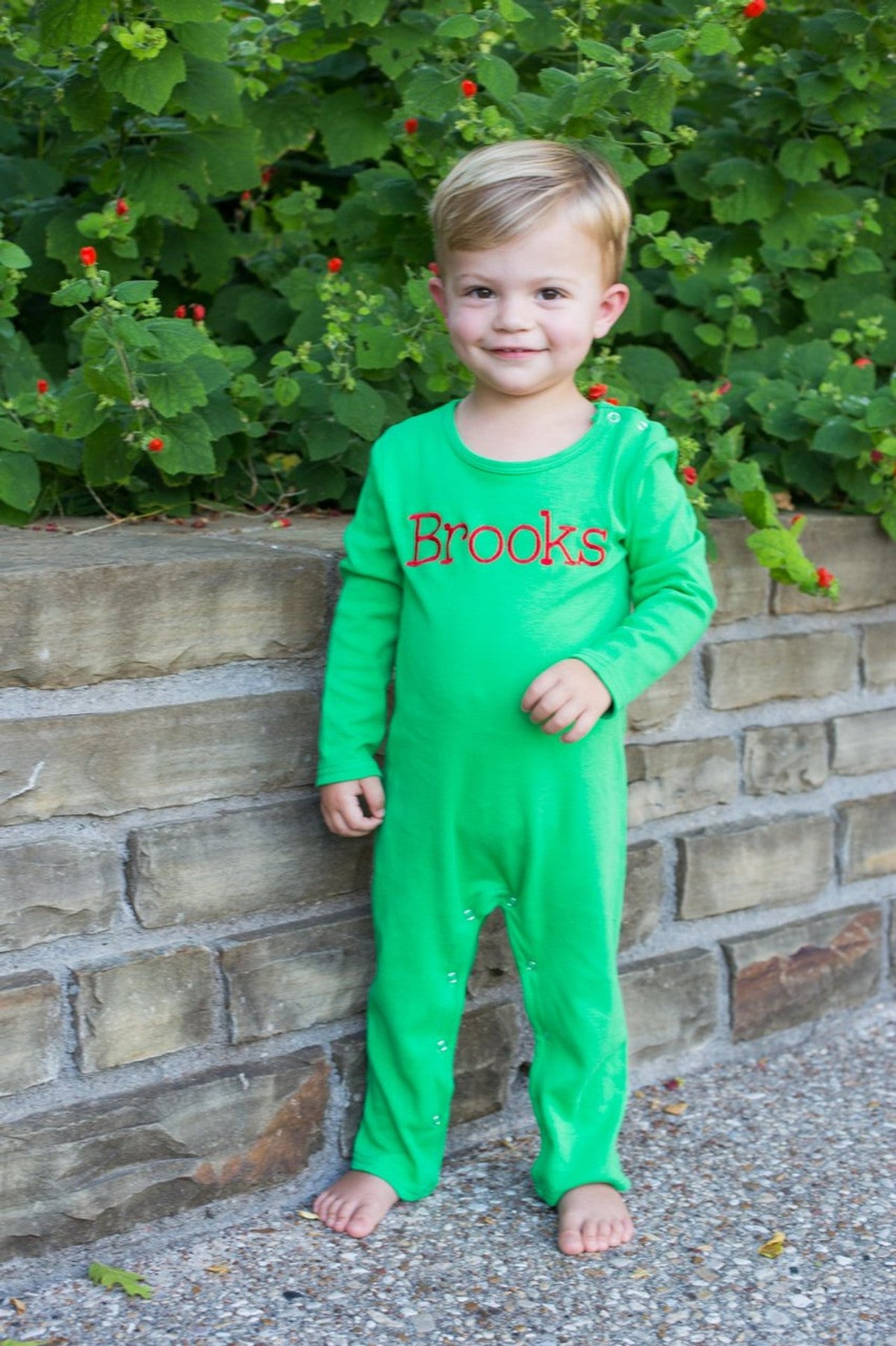 Boys Long Romper (solids&microstripe)