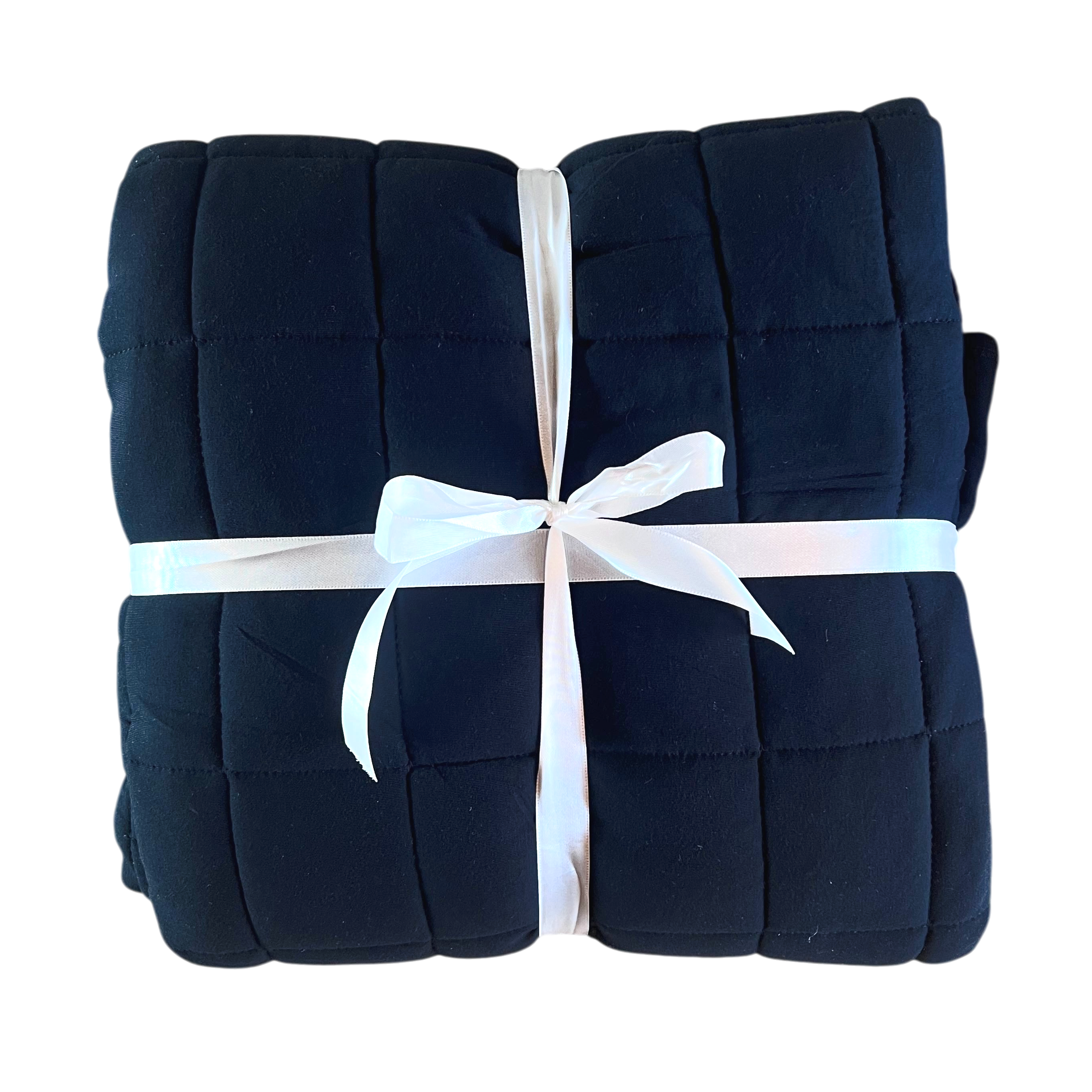 Black Quilted Bamboo Blanket