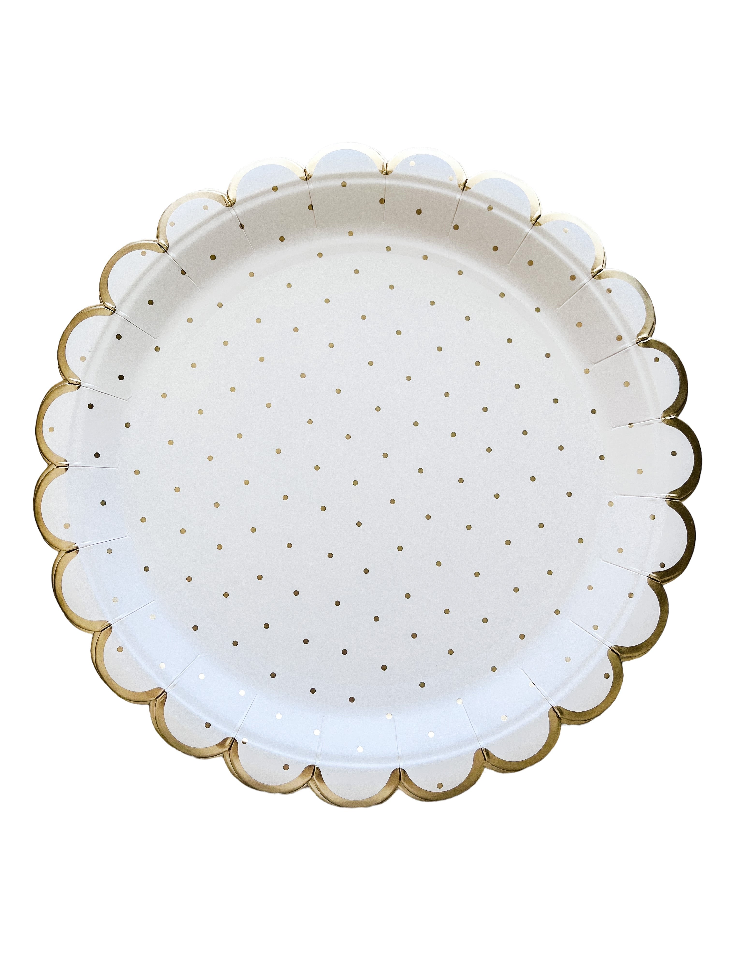 Scalloped Polka Dot Plate