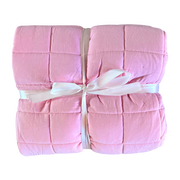 Light Pink Quilted Bamboo Blanket