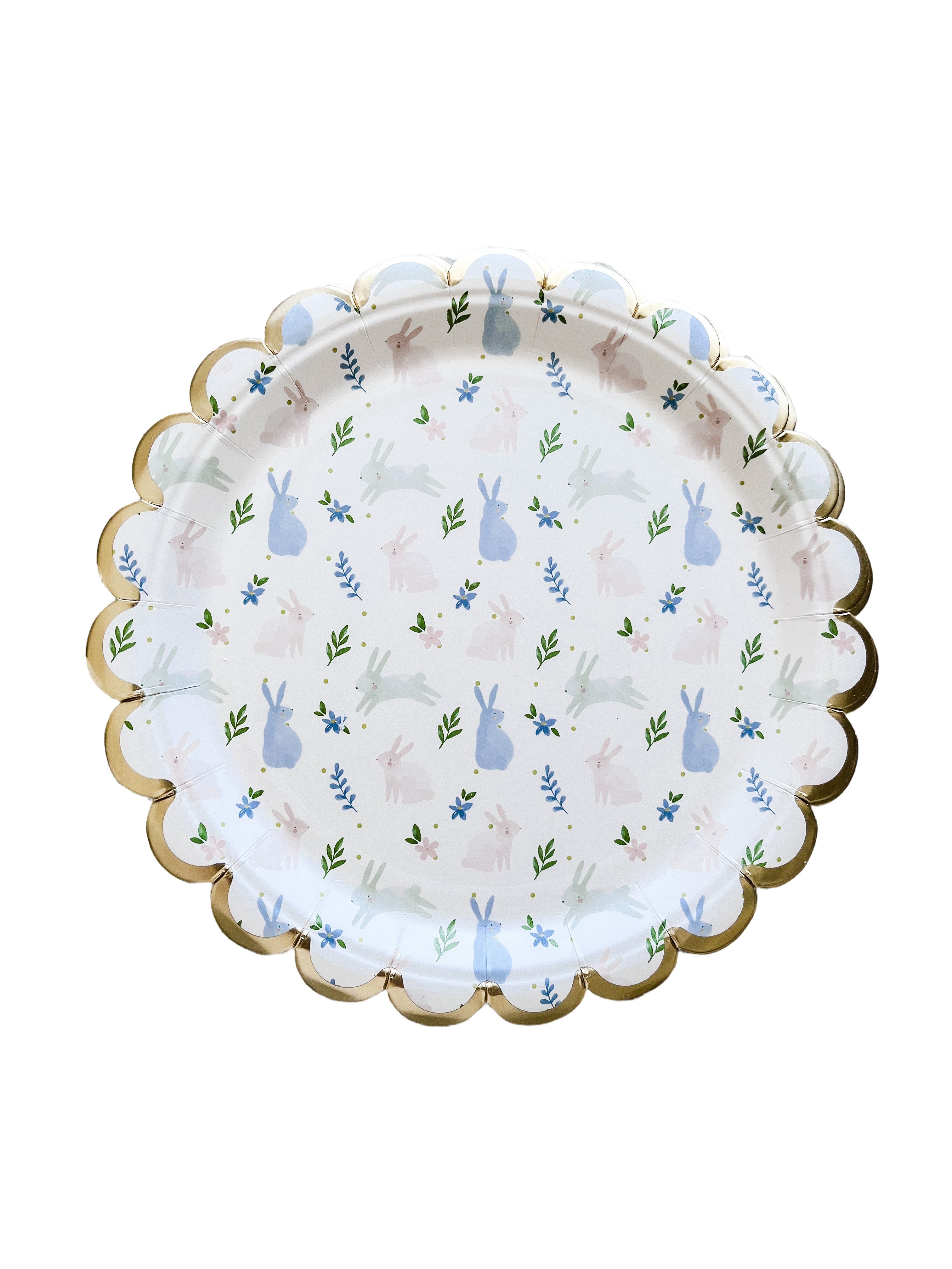 Small Scalloped Bunny Plate