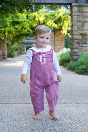 Sale Crimson Gingham Longall