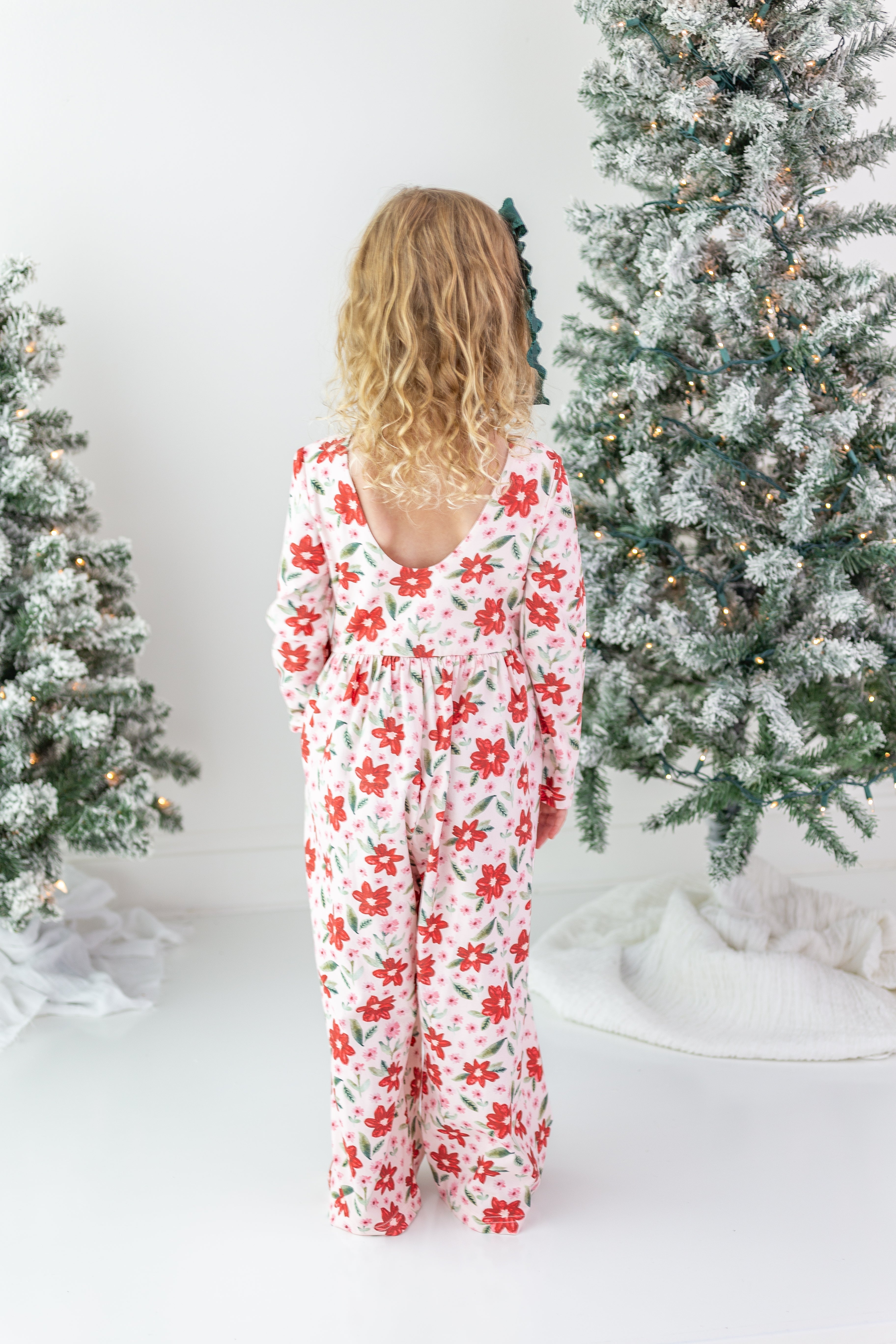 Ivy Romper - Poinsettia Parade