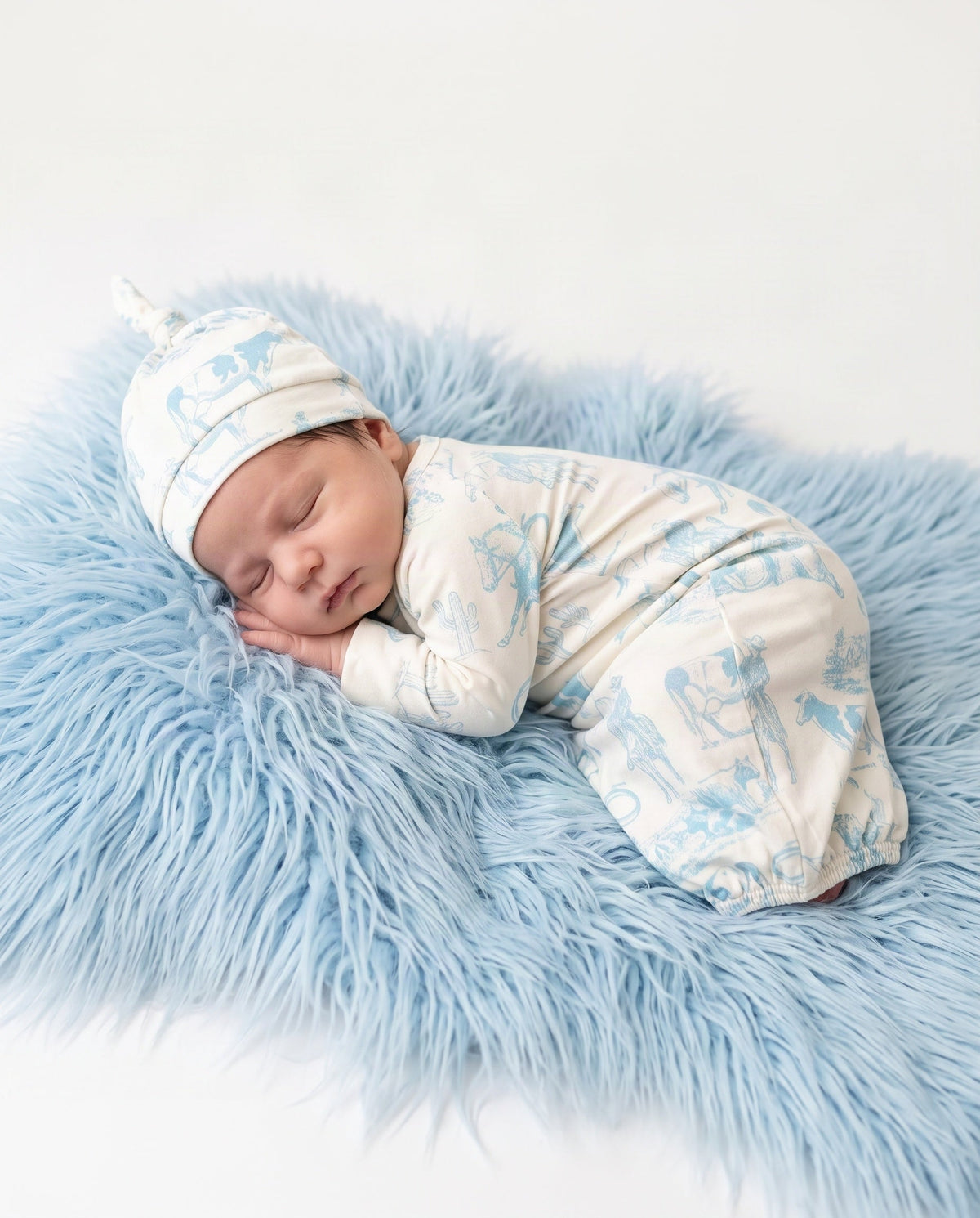 Cowboy Baby Gown