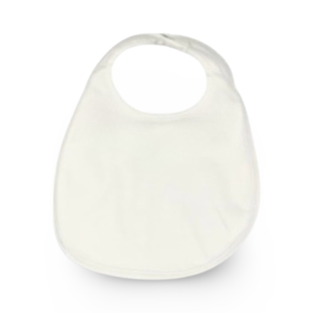 100% Pima Cotton White Bib