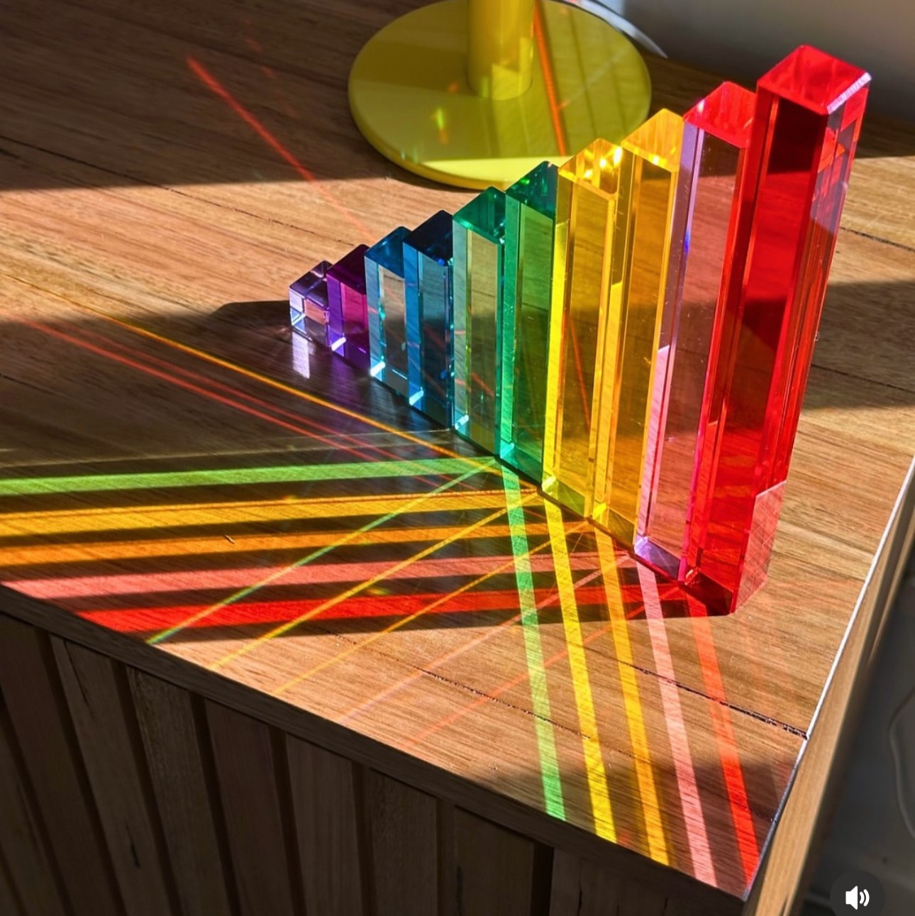 10-piece Crystal Clear Pyramid Lucite Blocks – High Transparency Acrylic Stair Blocks