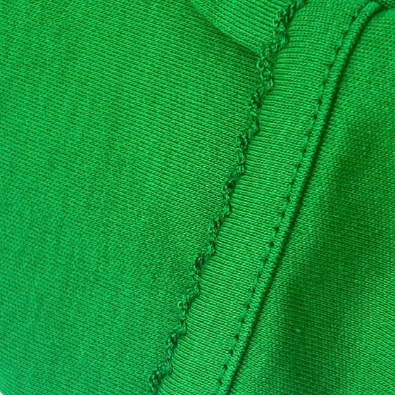 100% Pima Cotton Newborn Pleated Gown & Hat Set: Green (0-6 Months)