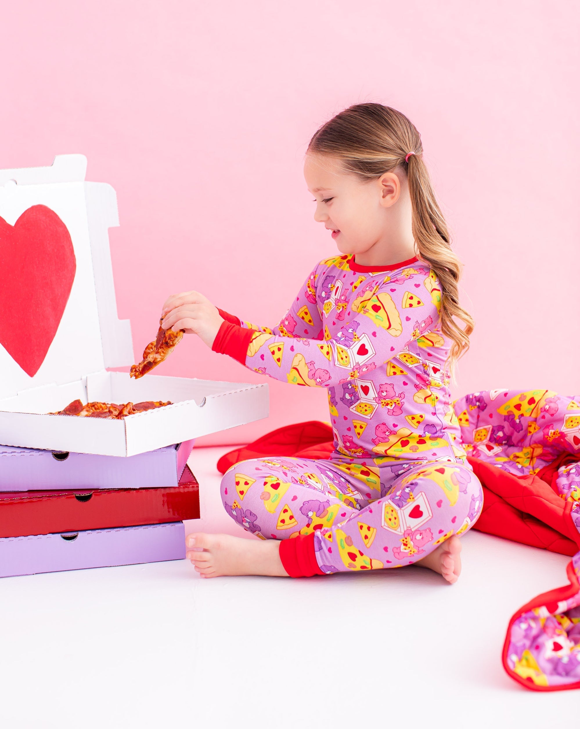 Care Bears™ Pizza Valentine 2-piece Pajamas