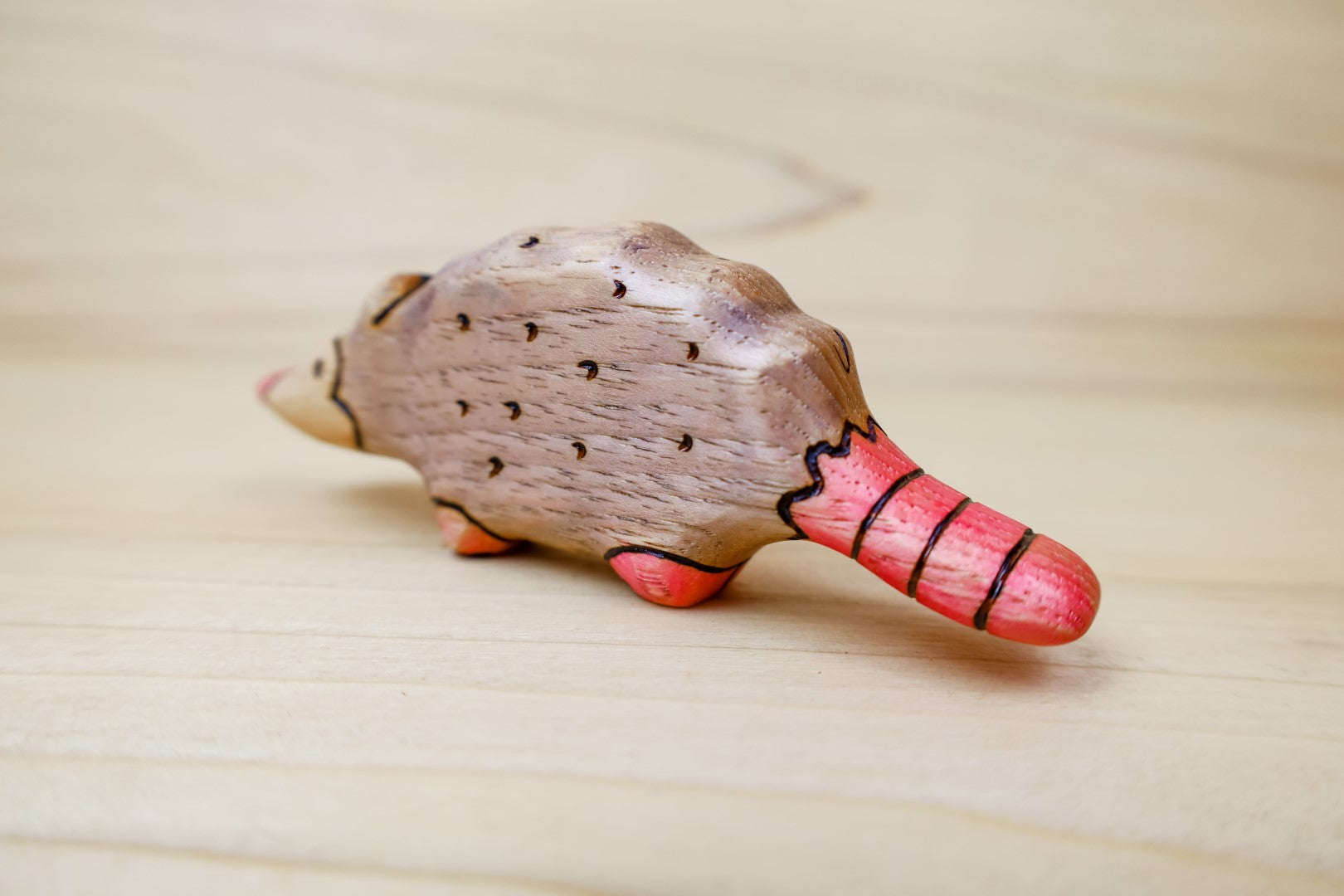 Wooden Opossum Toy