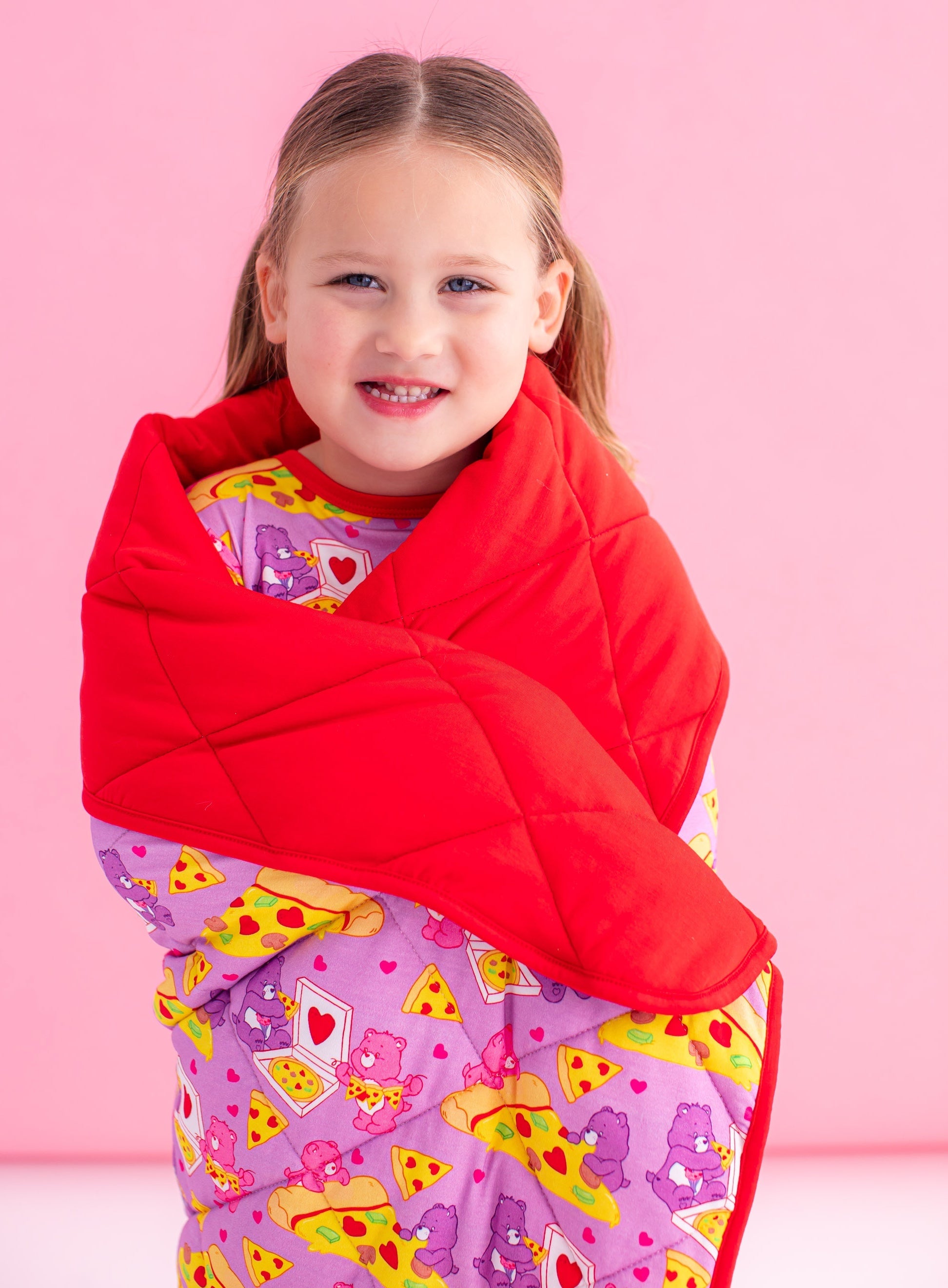 Care Bears™ Pizza Valentine Toddler Birdie Quilt