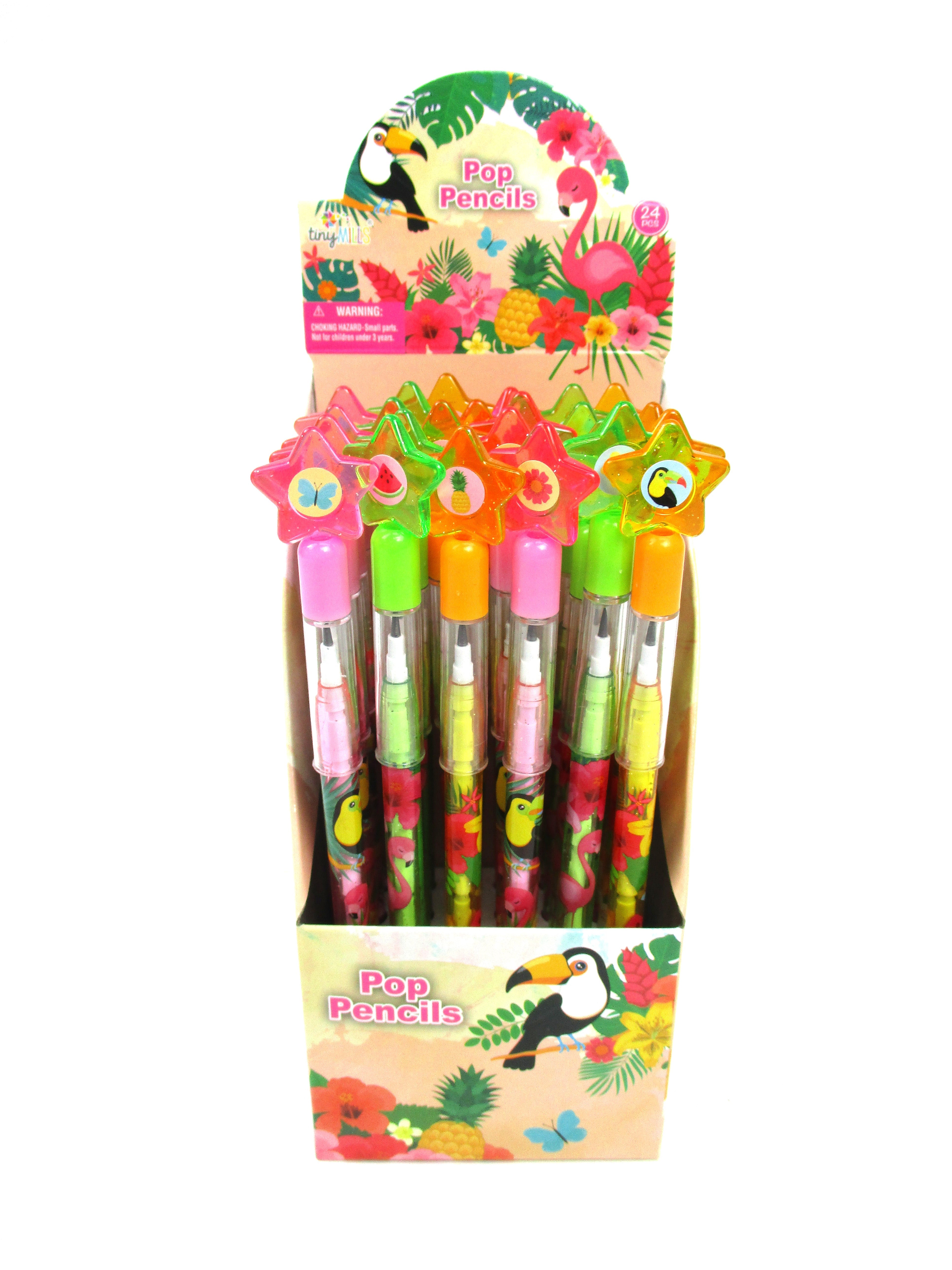 Flamingo Tropical Luau Multi Point Pencils