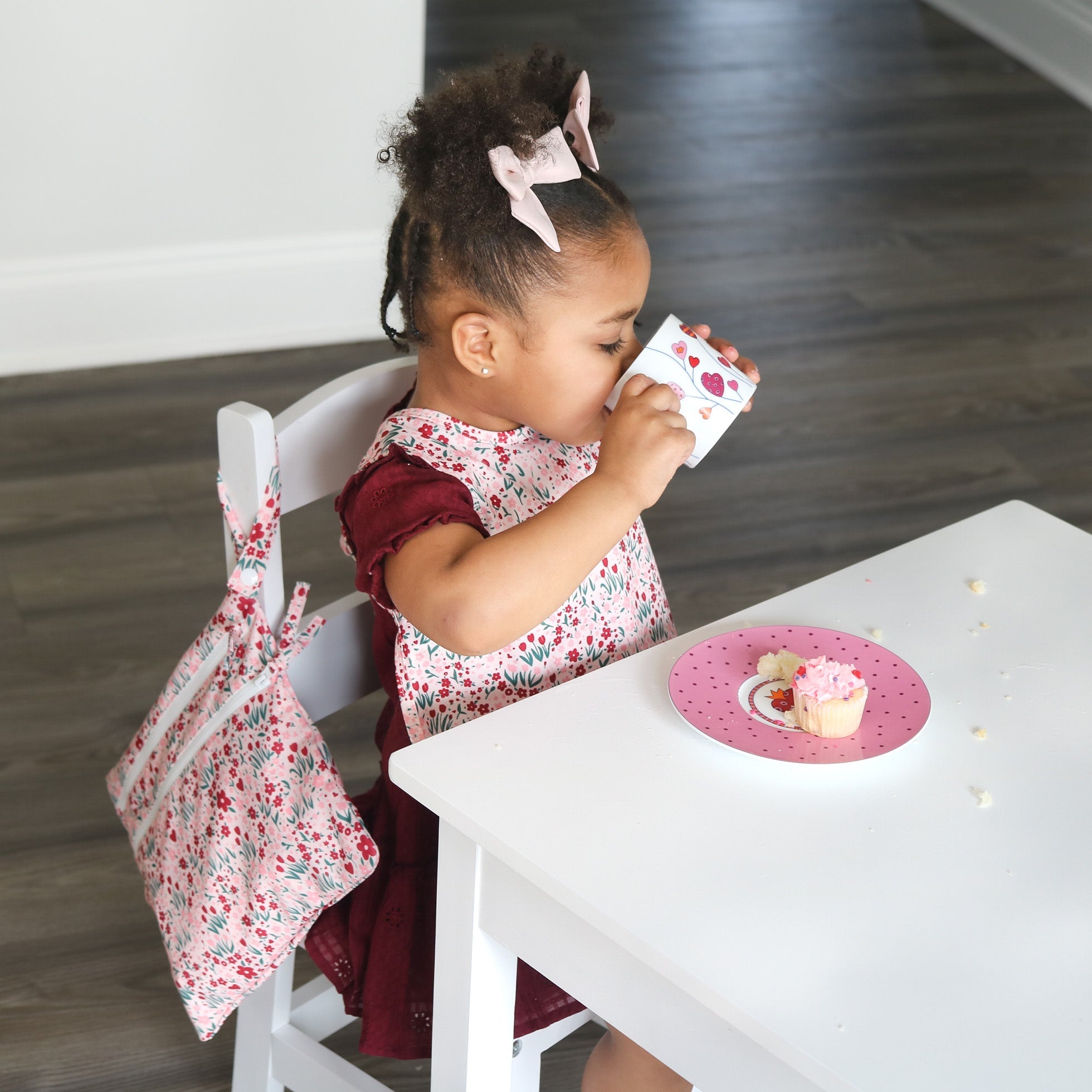 Blushing Blooms - Waterproof Wet Bag (for Mealtime, On-the-go, And More!)