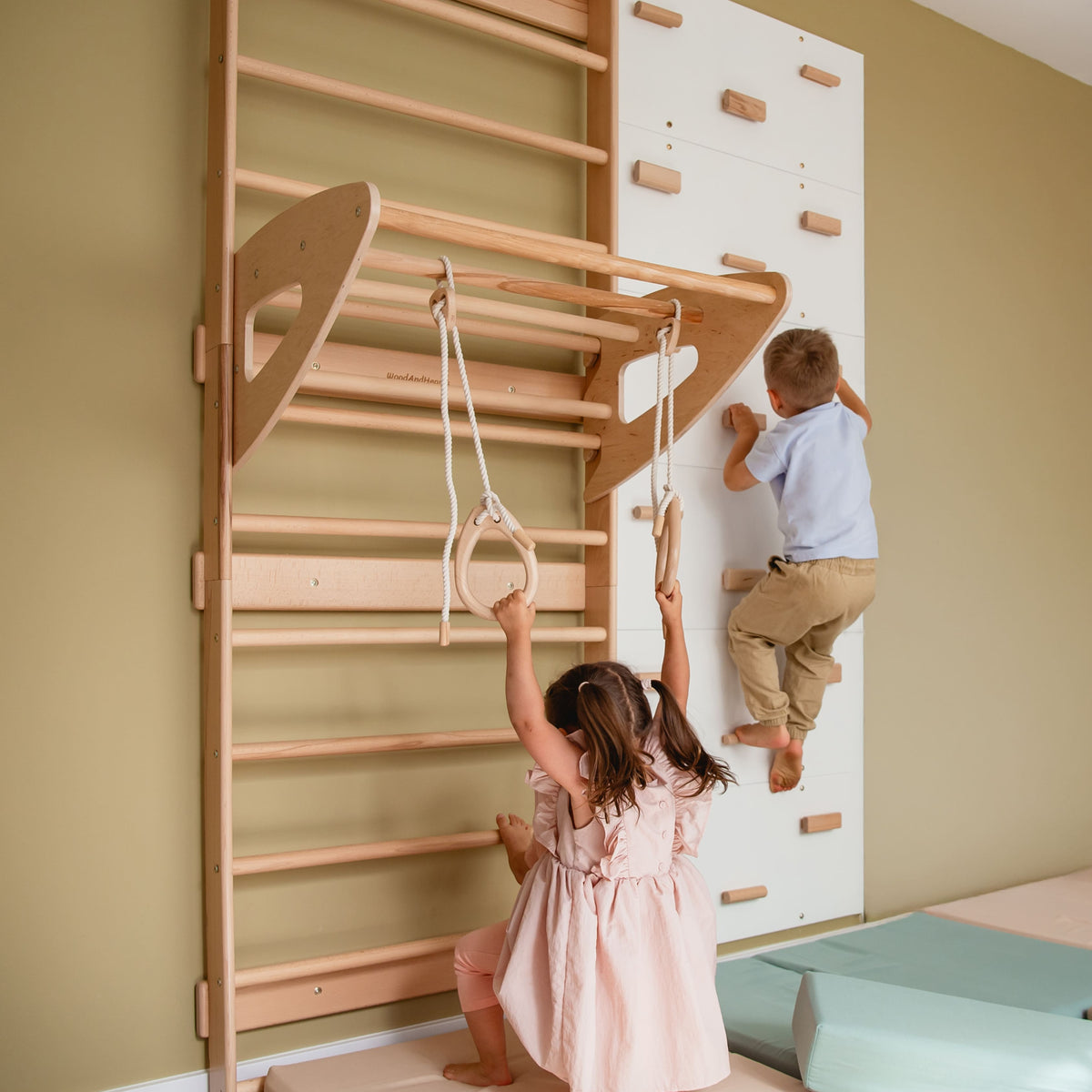 4-in-1 Swedish Wall Kit For Playroom