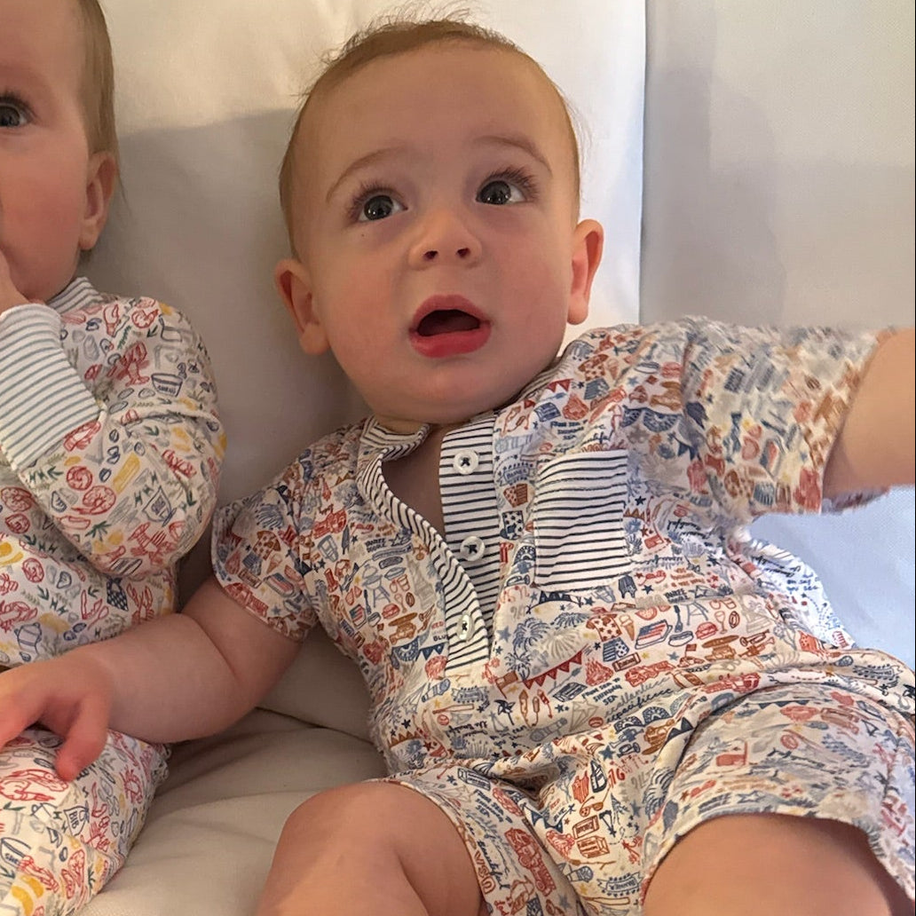 Usa Boys Shortie Romper