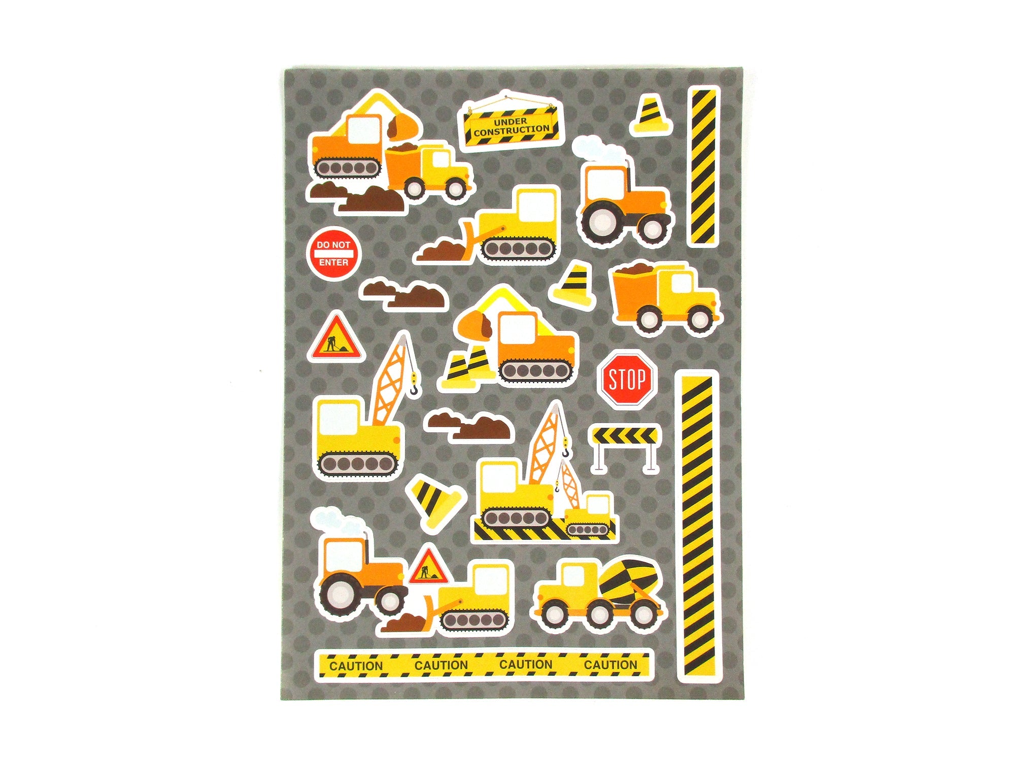 Construction Trucks Stickers