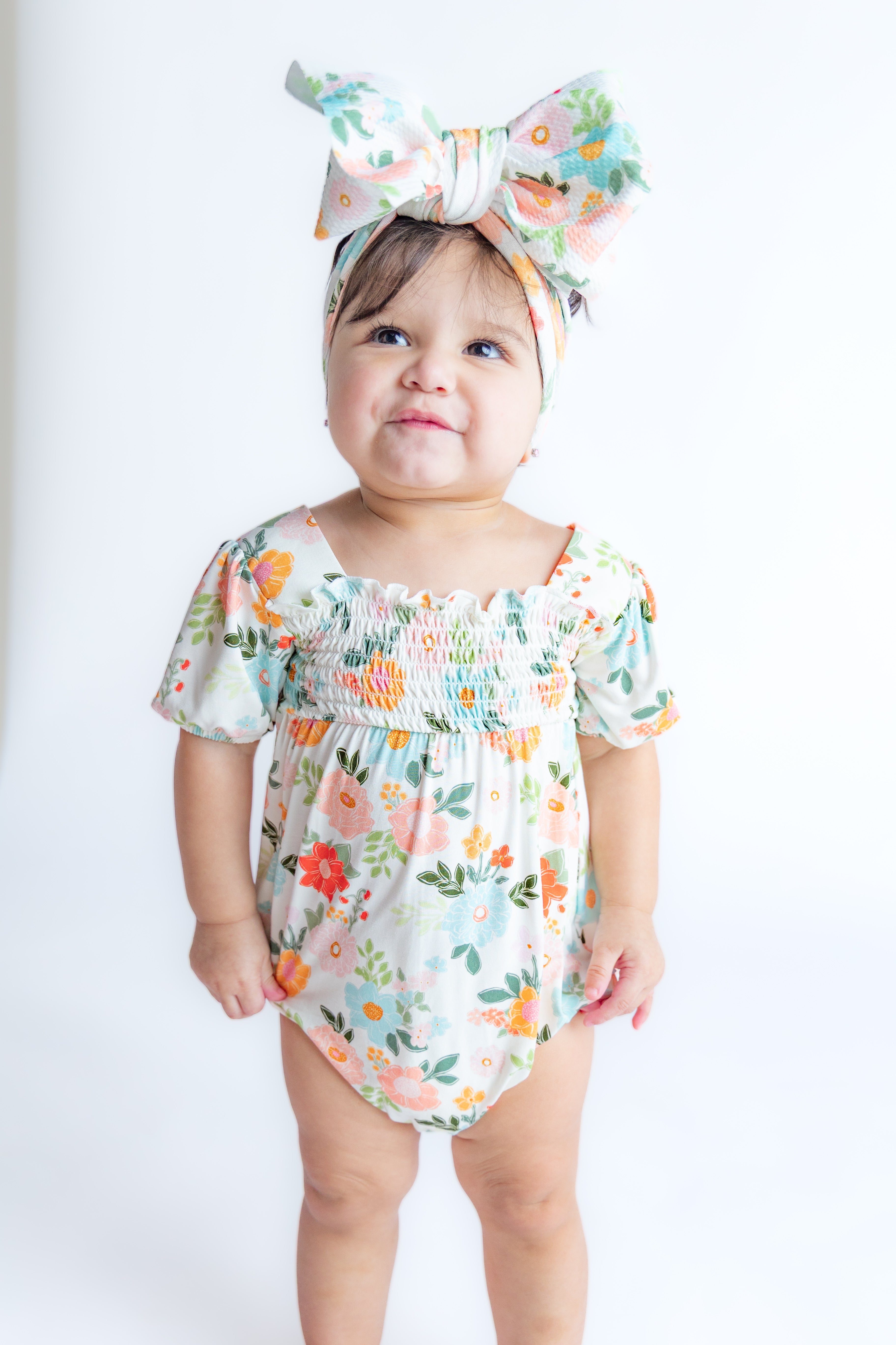 Cottage Blooms Smocked Bubble