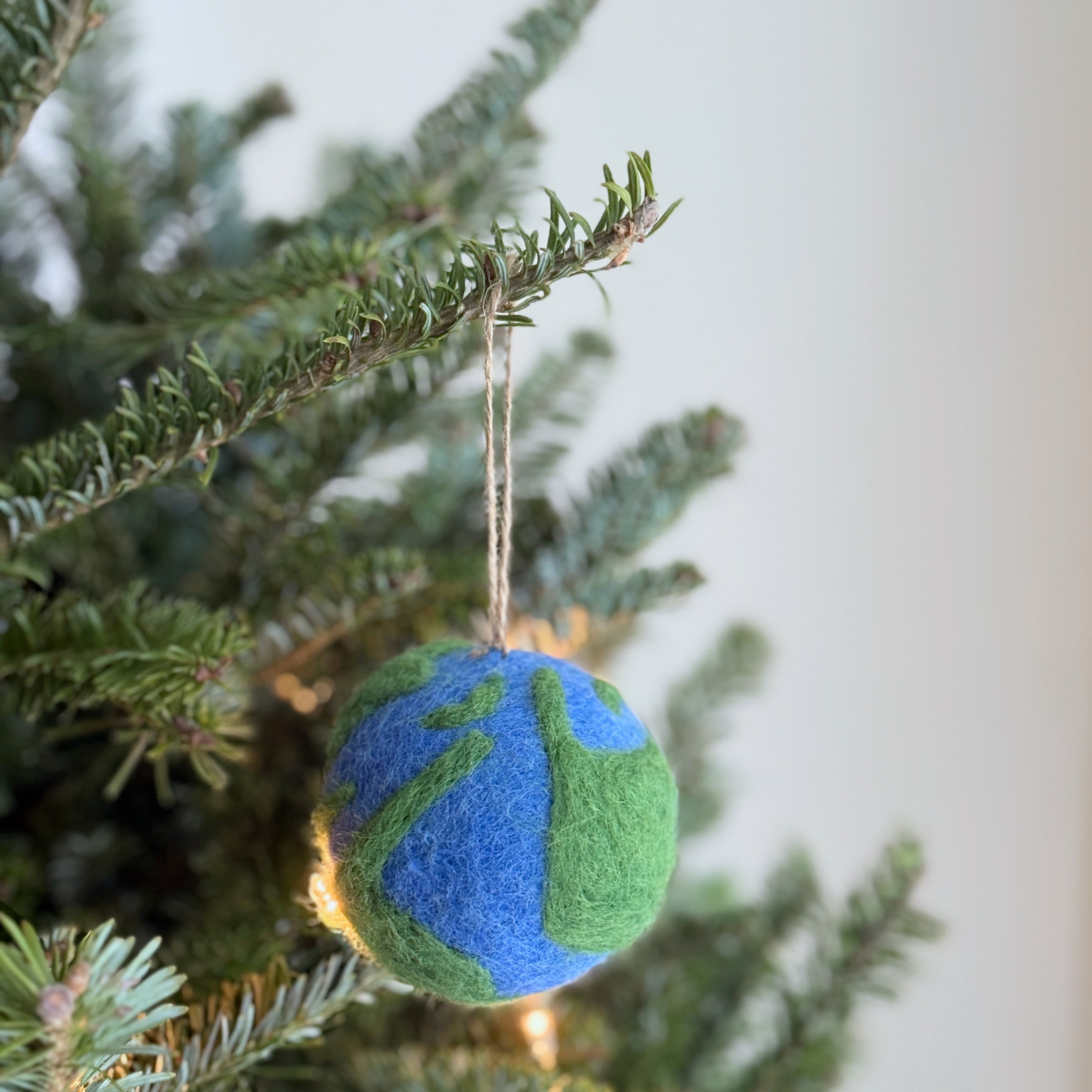 Felt Planet Ornament - For Earth Day!