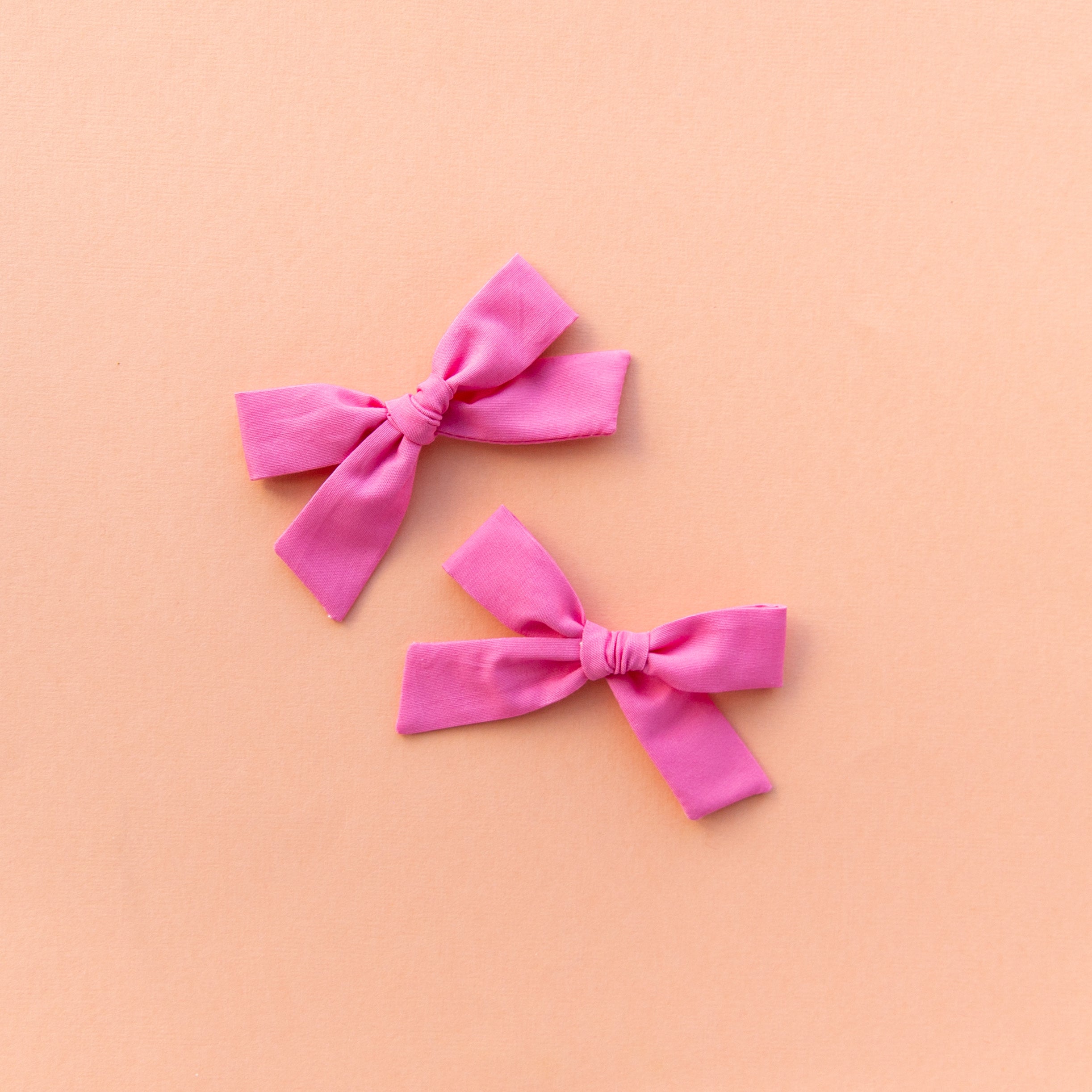 Flamingo | Pigtail Set - Hand-tied Bow