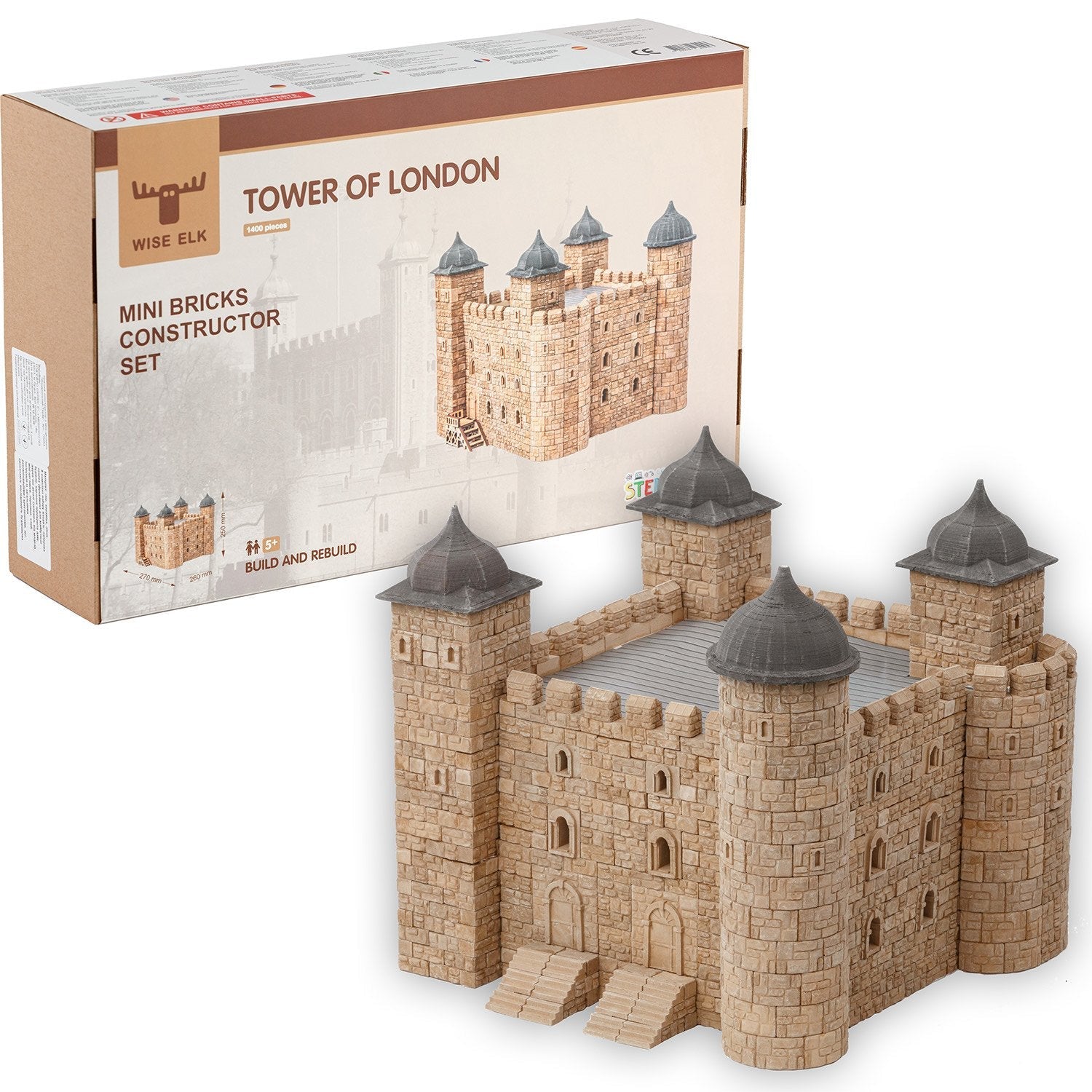 Wise Elk Stem World Architecture Kit – Tower Of London | 2000 Pcs