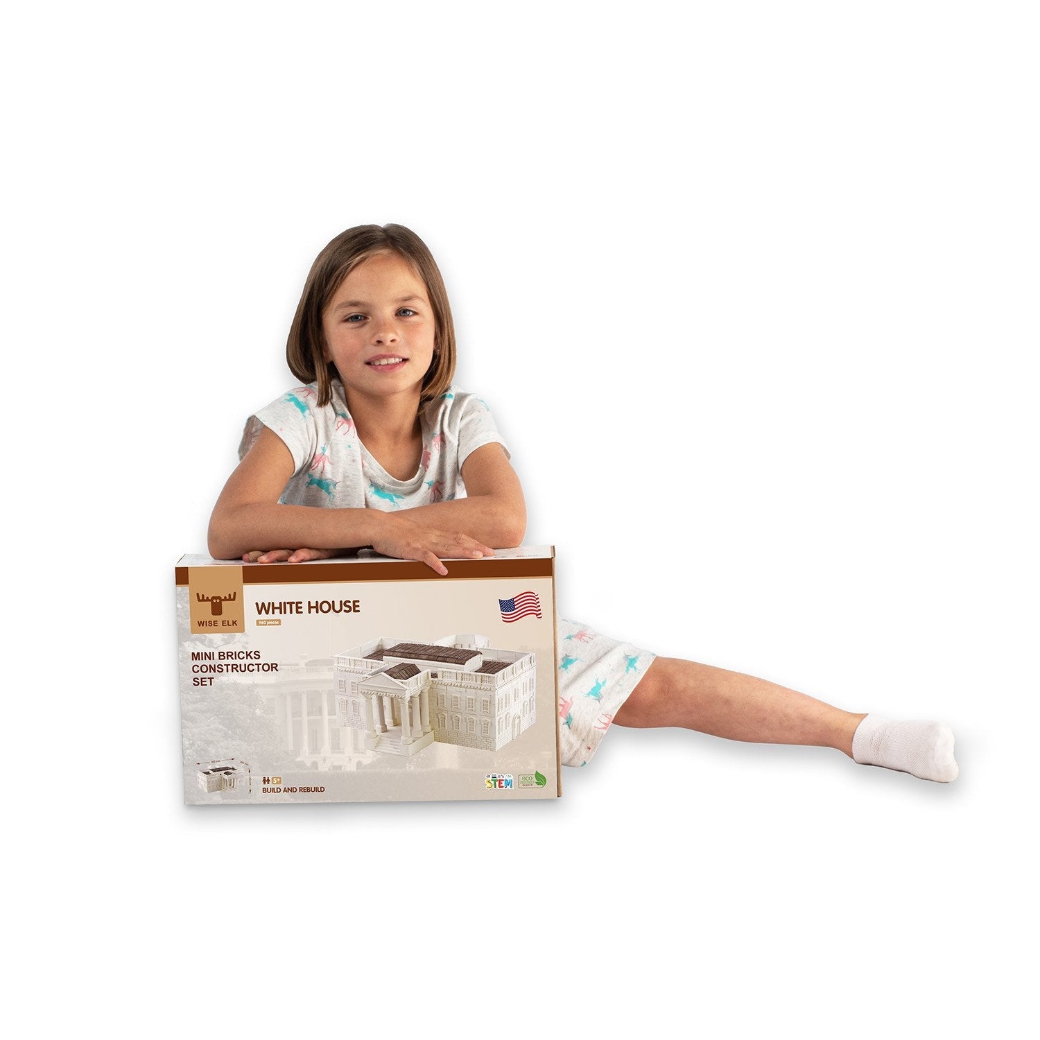 Wise Elk Stem World Architecture Kit – White House | 1900 Pcs