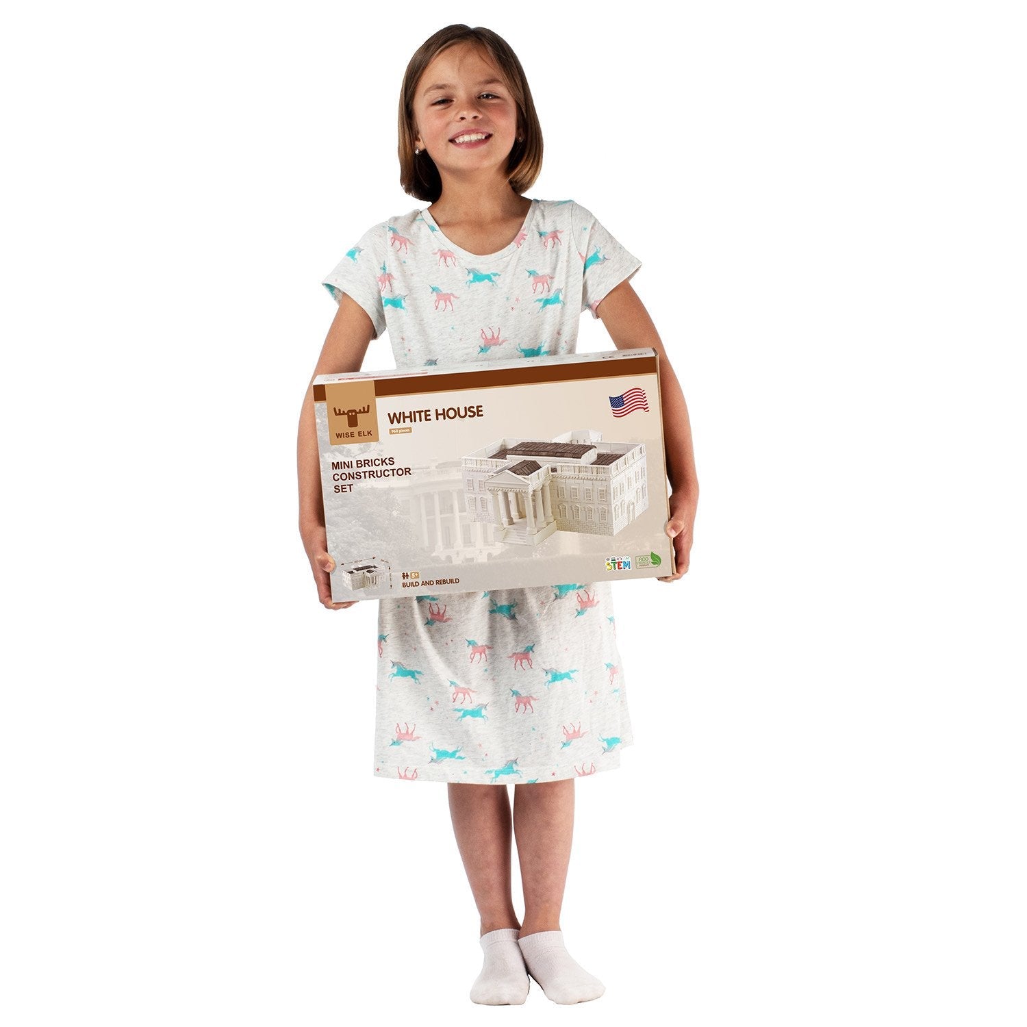 Wise Elk Stem World Architecture Kit – White House | 1900 Pcs
