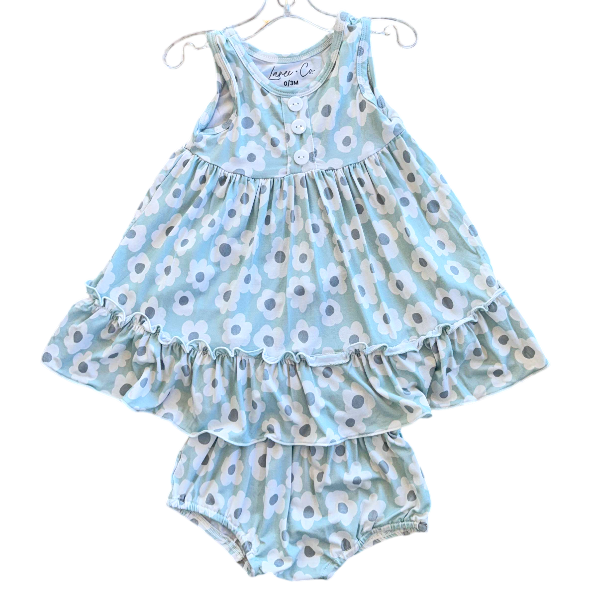 Rhaela Bamboo Peplum + Bloomer Set