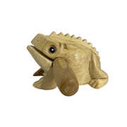 4" Wooden Musical Frog - Natural (percussion Instrument)