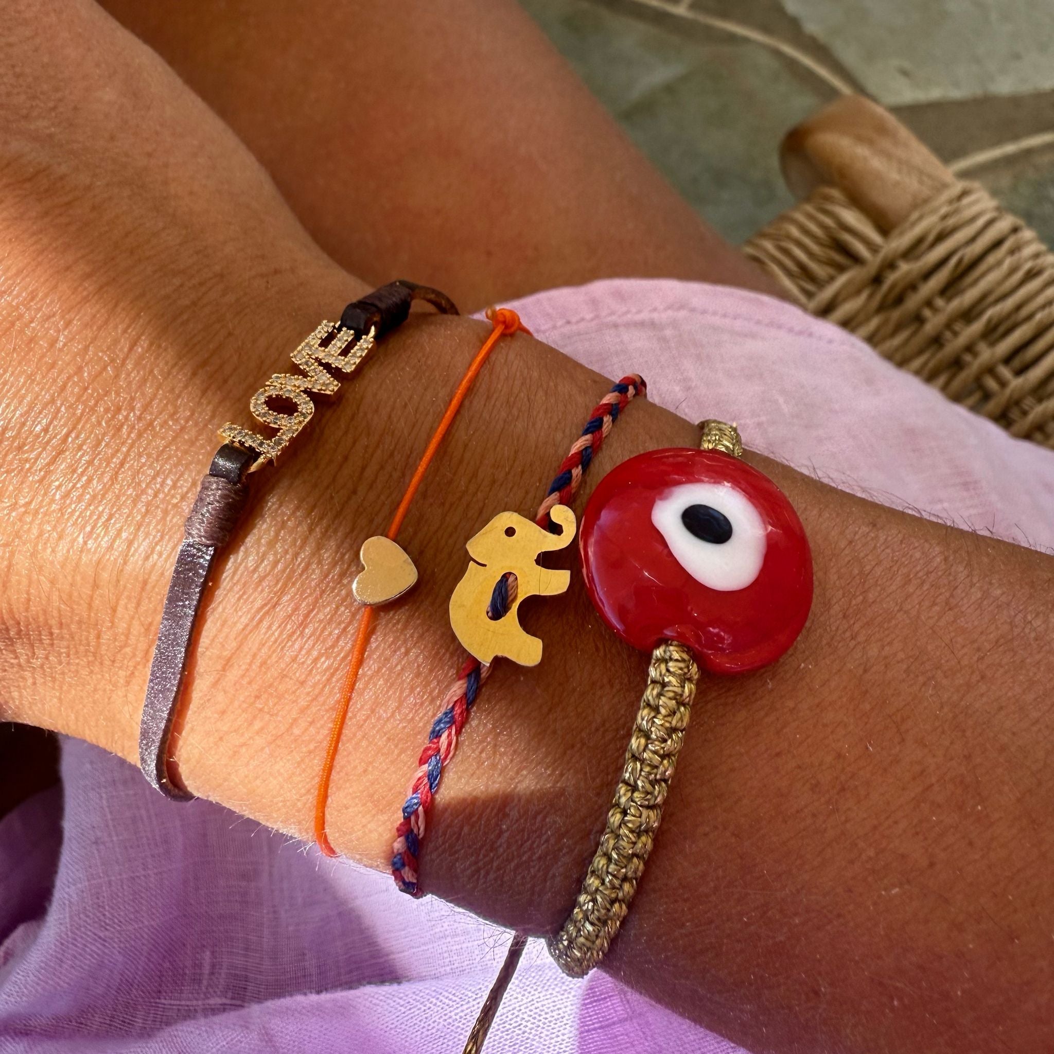 Beverly Ceramic Evil Eye Bracelet