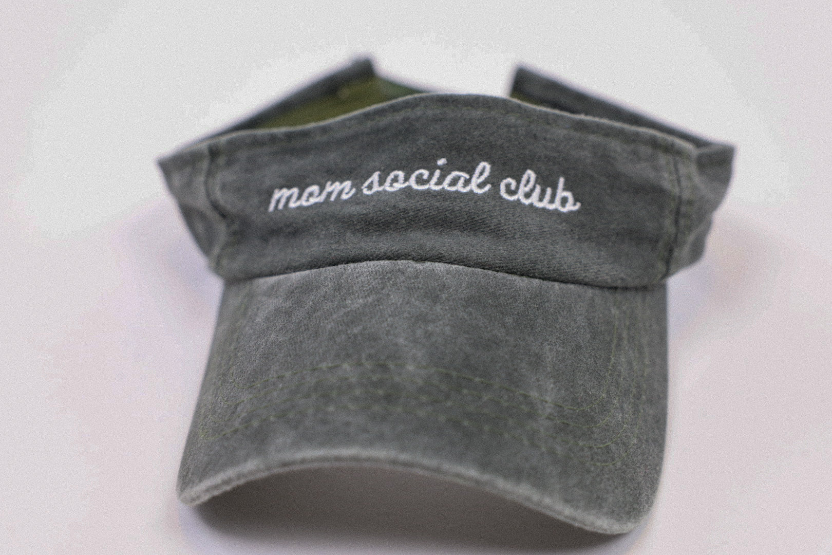 Mom Social Club Visor | Vintage Green