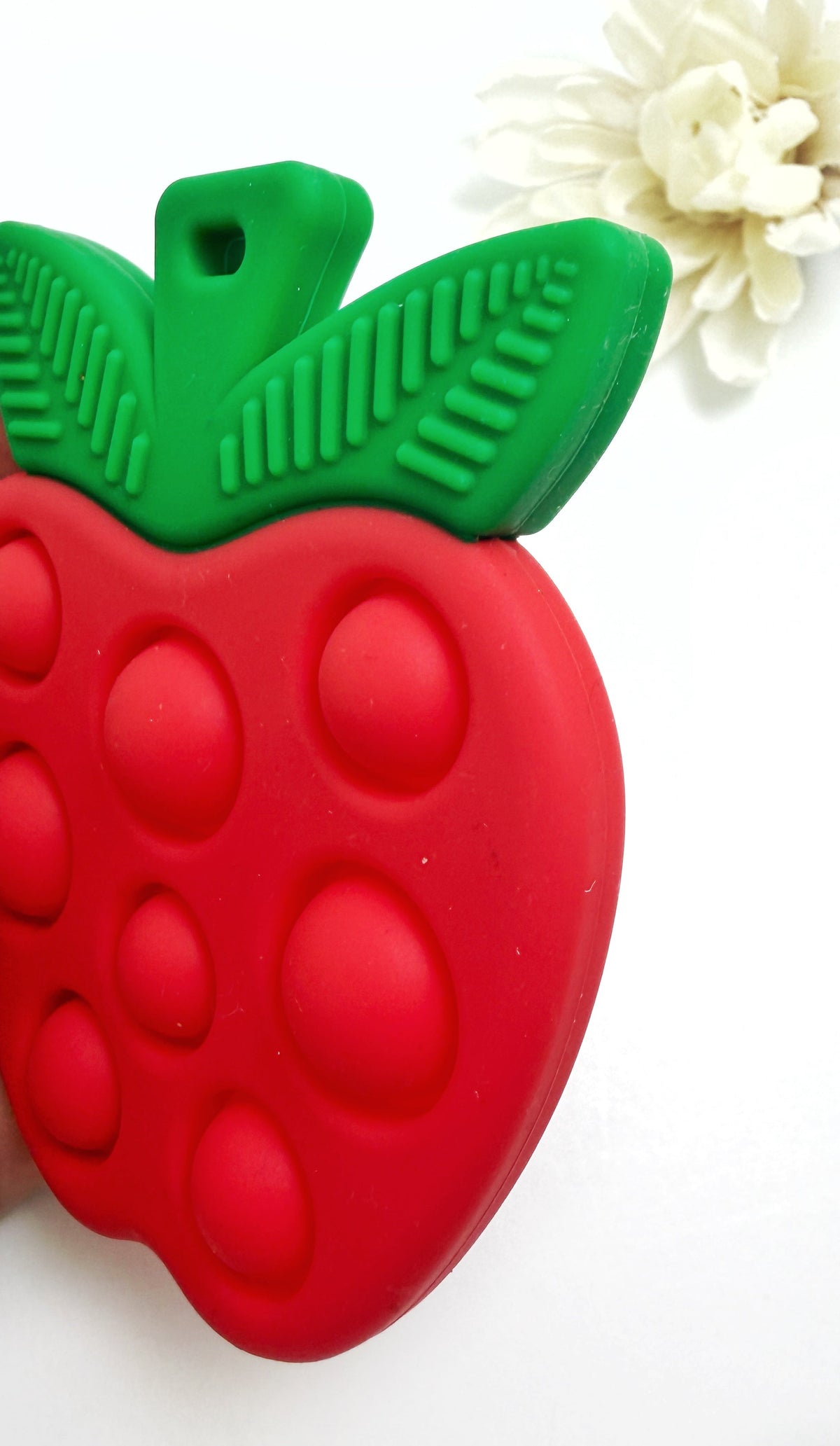 Apple Pop It Sensory Necklace | Silicone Fidget Pendant