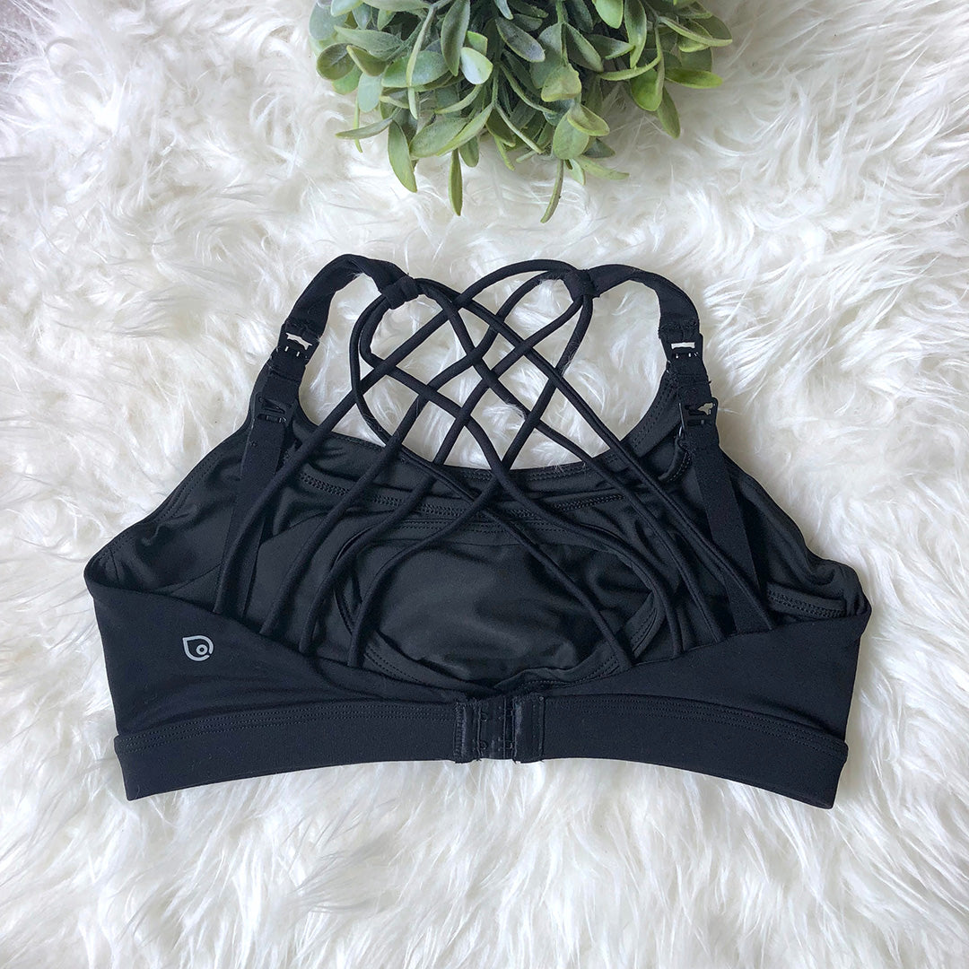 Océane 4 - Medium Support Nursing & Hands Free Pumping Sports Bra (noir)