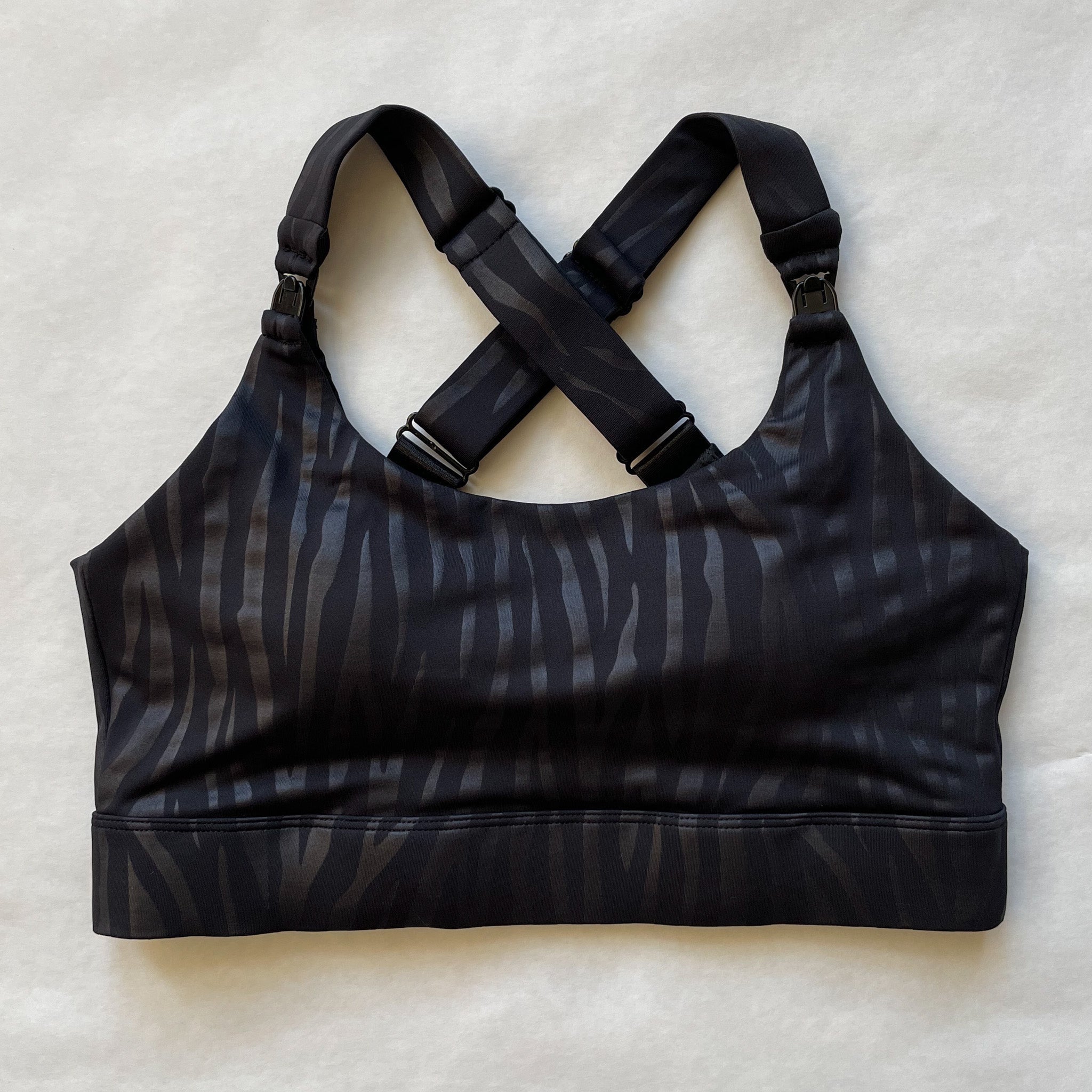 Venice High Impact Full Coverage Nursing Sports Bra (black Tiger)