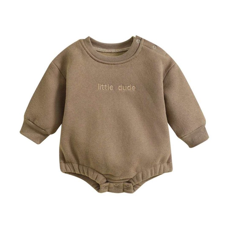 Little Dude Bubble Romper – Cotton, Comfy & Perfect For Fall
