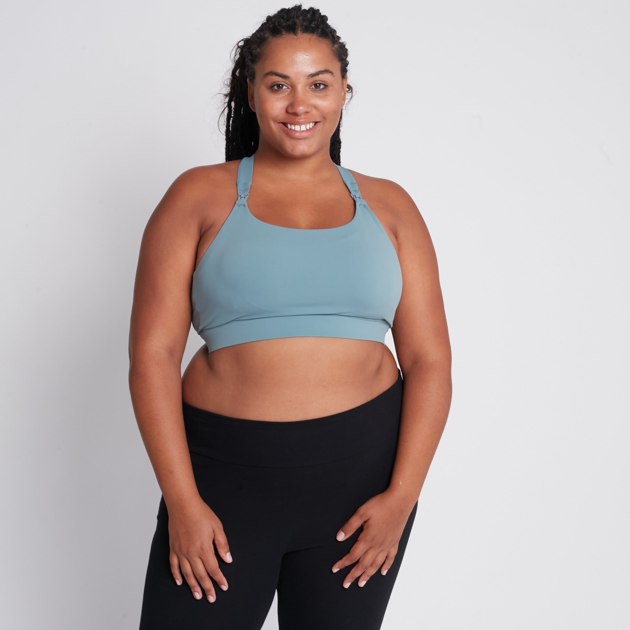 Venice 3 Ultimate Support Full Coverage Nursing & Pumping Sports Bra (seagrass)