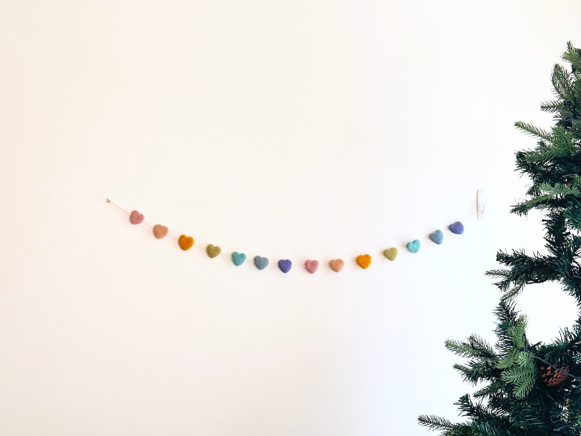 Felt Heart Garland