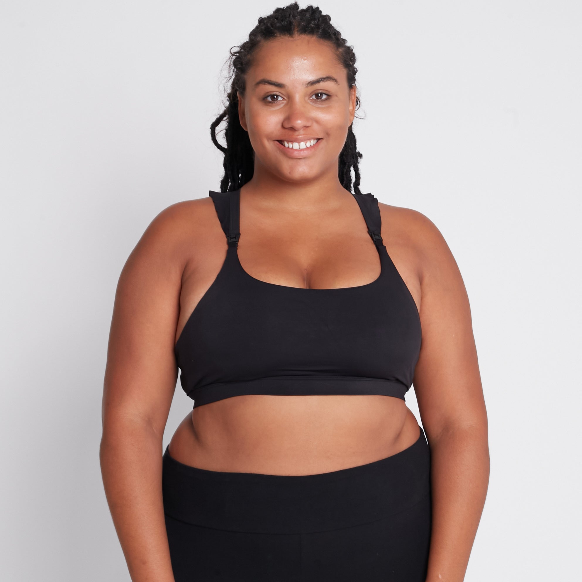 Madison - Medium Support Nursing Sport Bra (noir)