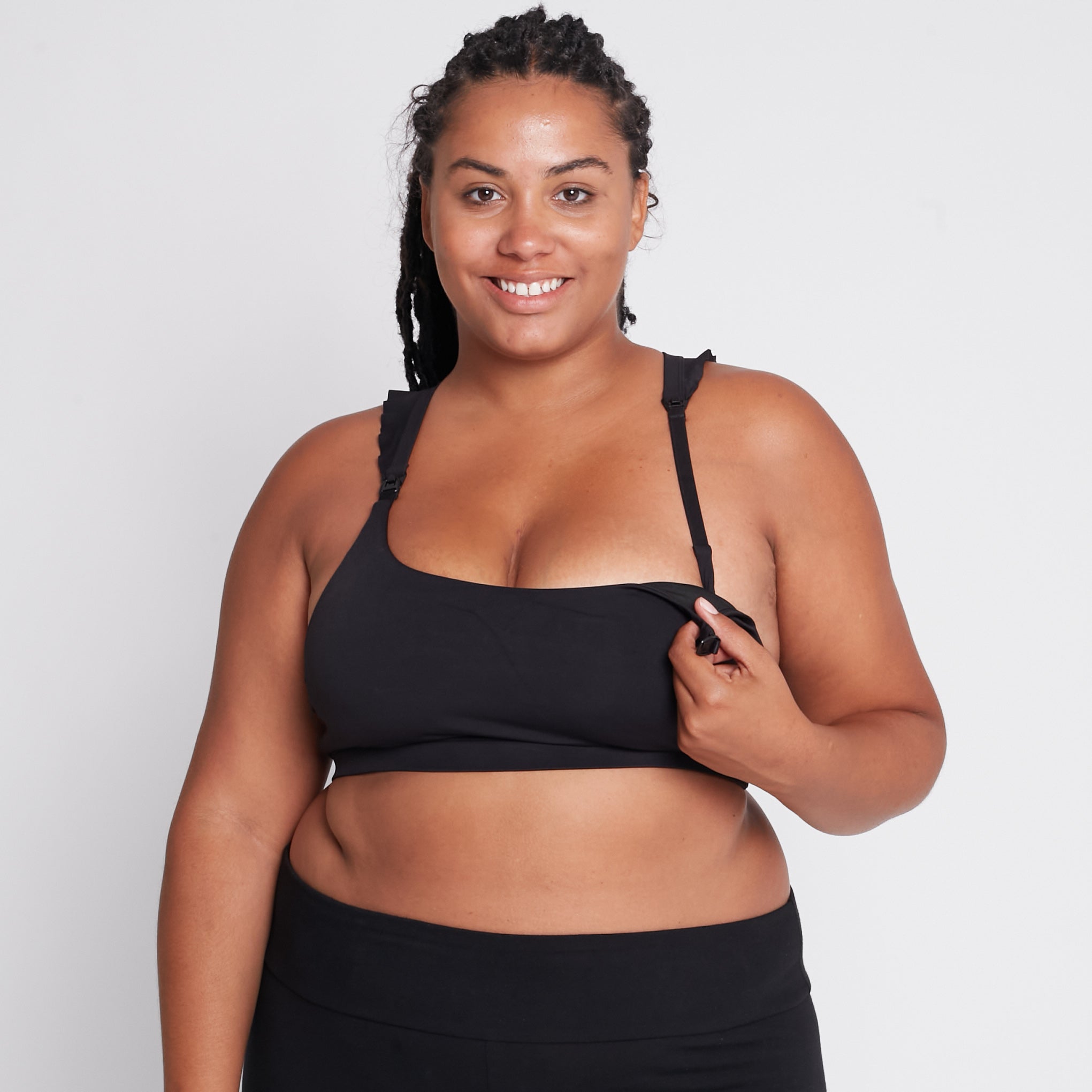 Madison - Medium Support Nursing Sport Bra (noir)