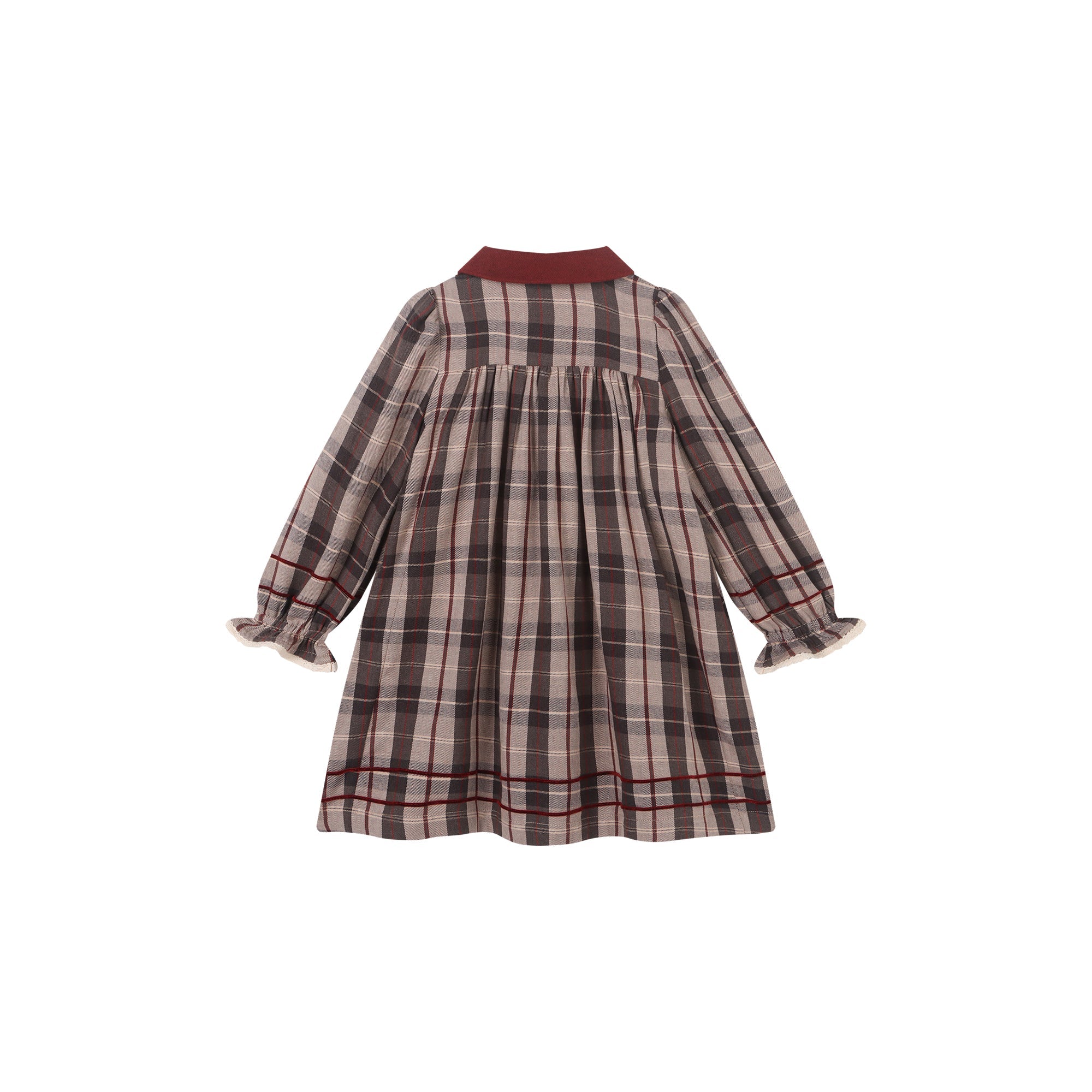 Pearl Grey Plaid Dress