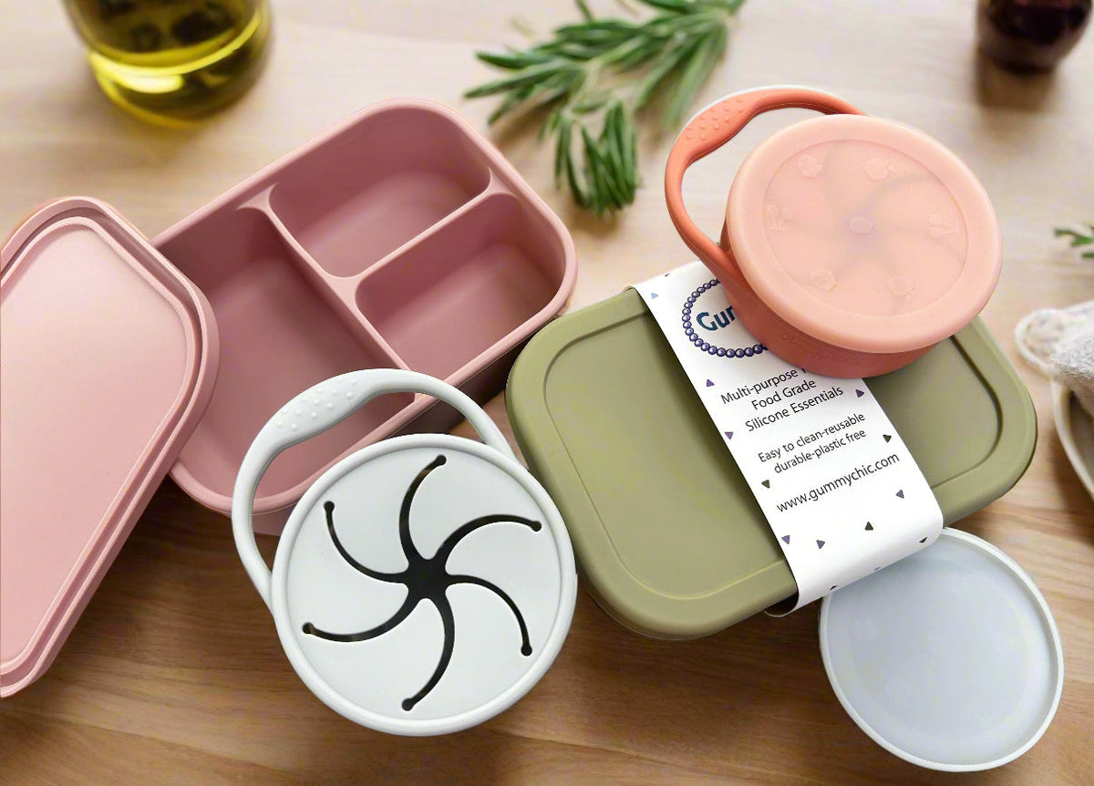 Bento Box Silicone Lunchbox: Eco-friendly Reusable Lunchbox For School & Work