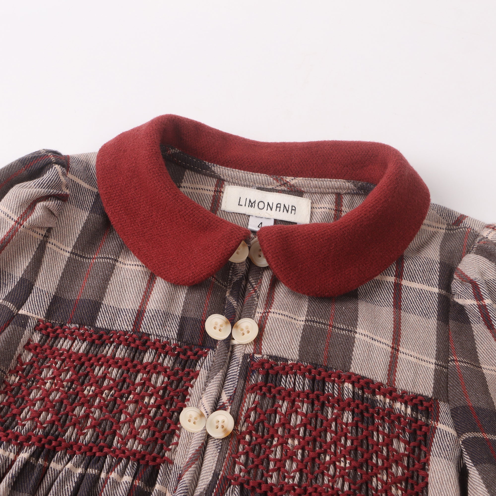 Pearl Grey Plaid Dress