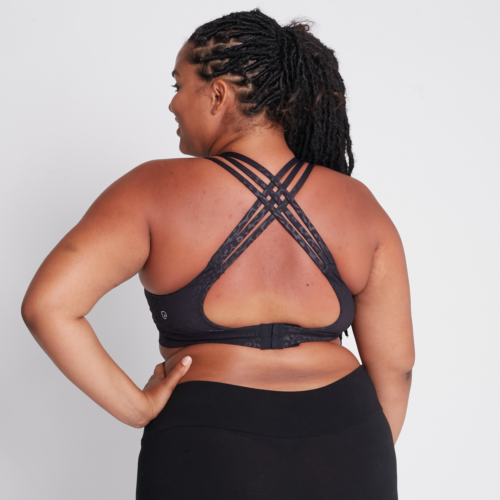 Chloé 4 Running Nursing & Pumping Sports Bra (black Cheetah)